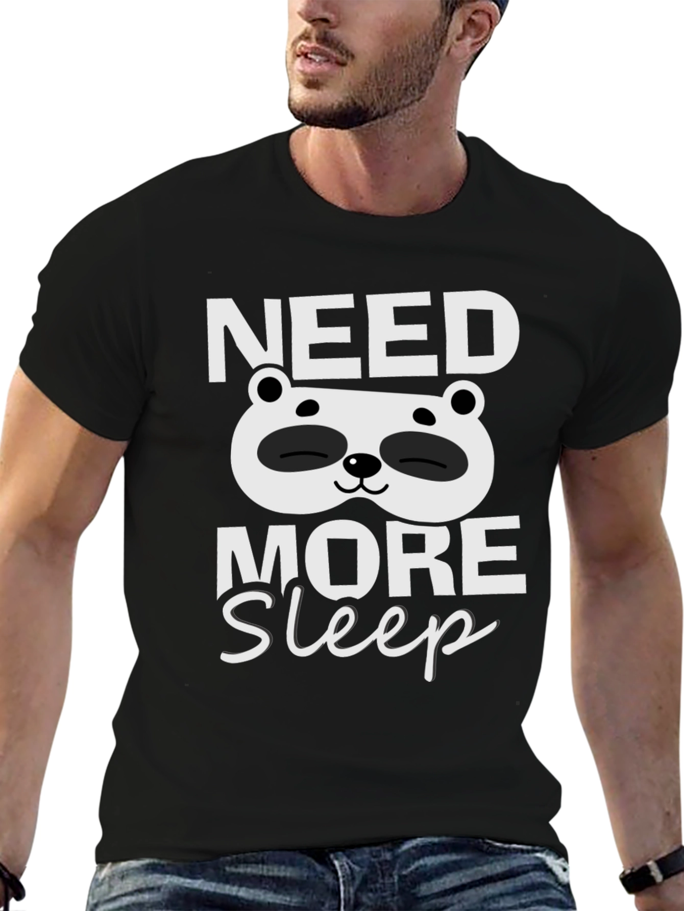 Need More Sleep Panda Graphic Tee