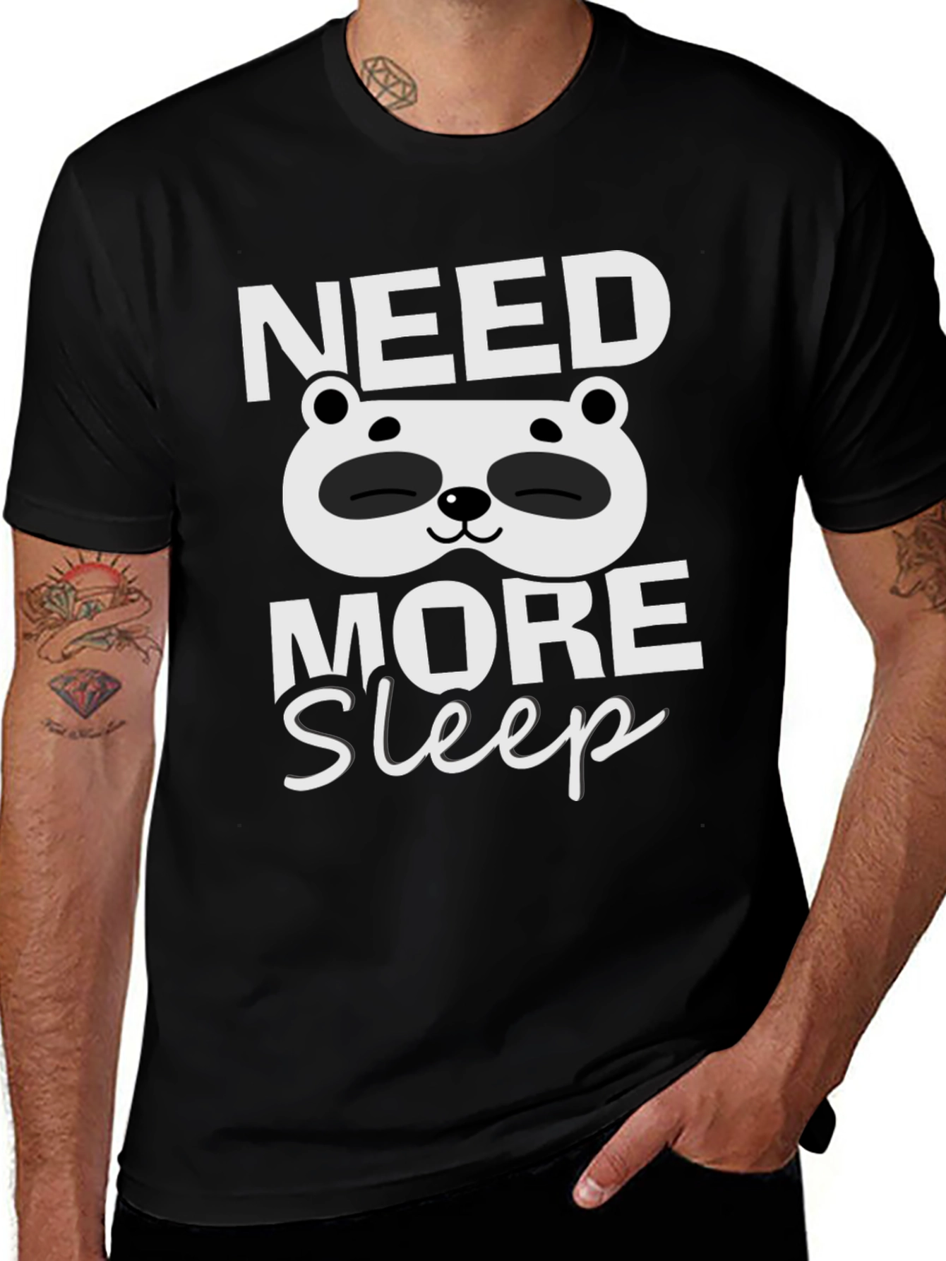 Need More Sleep Panda Graphic Tee