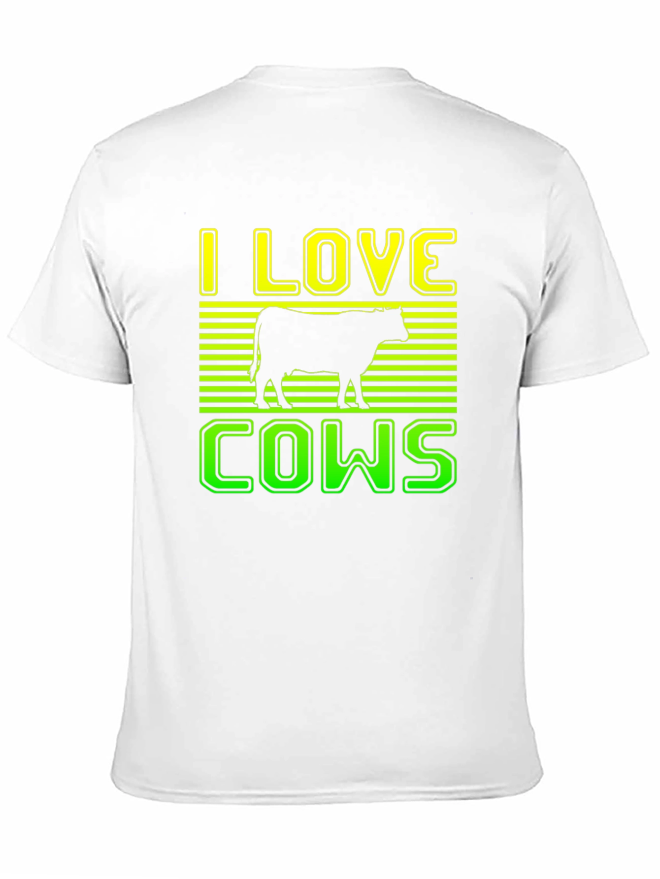 I Love Cows Graphic T-Shirt - Black