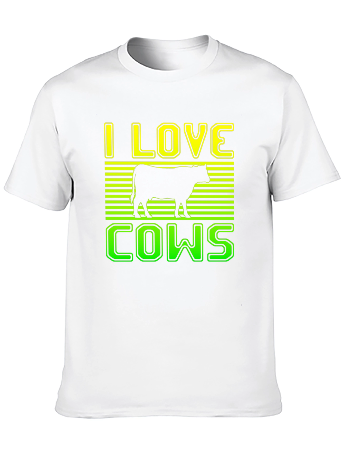 I Love Cows Graphic T-Shirt - Black