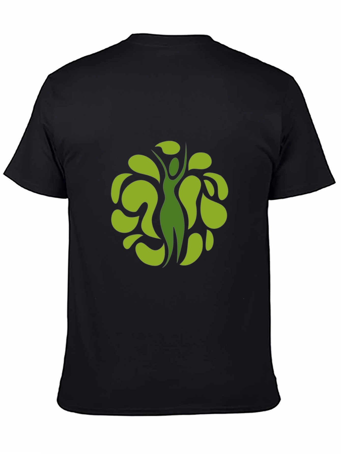 Nature Tree Silhouette T-Shirt - Black