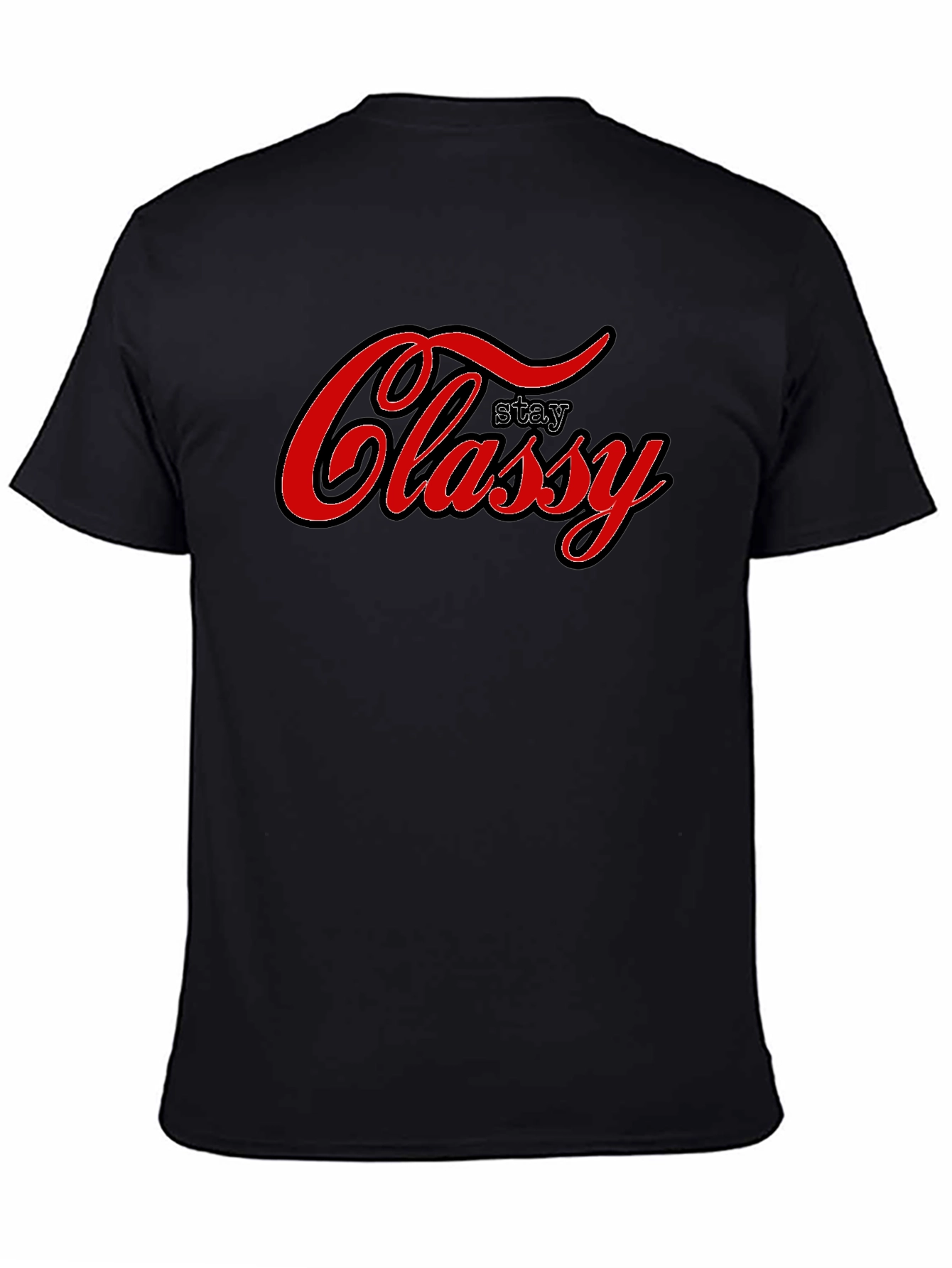 Stay Classy Graphic T-Shirt - Black