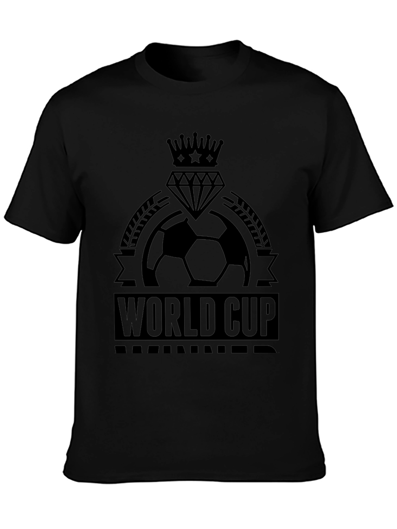 World Cup Soccer T-Shirt - Black Graphic Tee