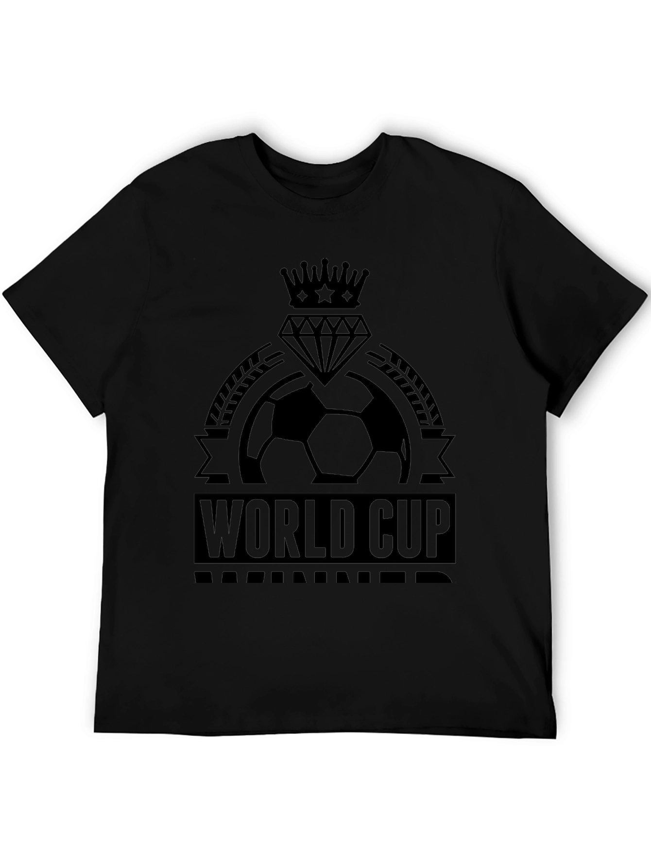 World Cup Soccer T-Shirt - Black Graphic Tee