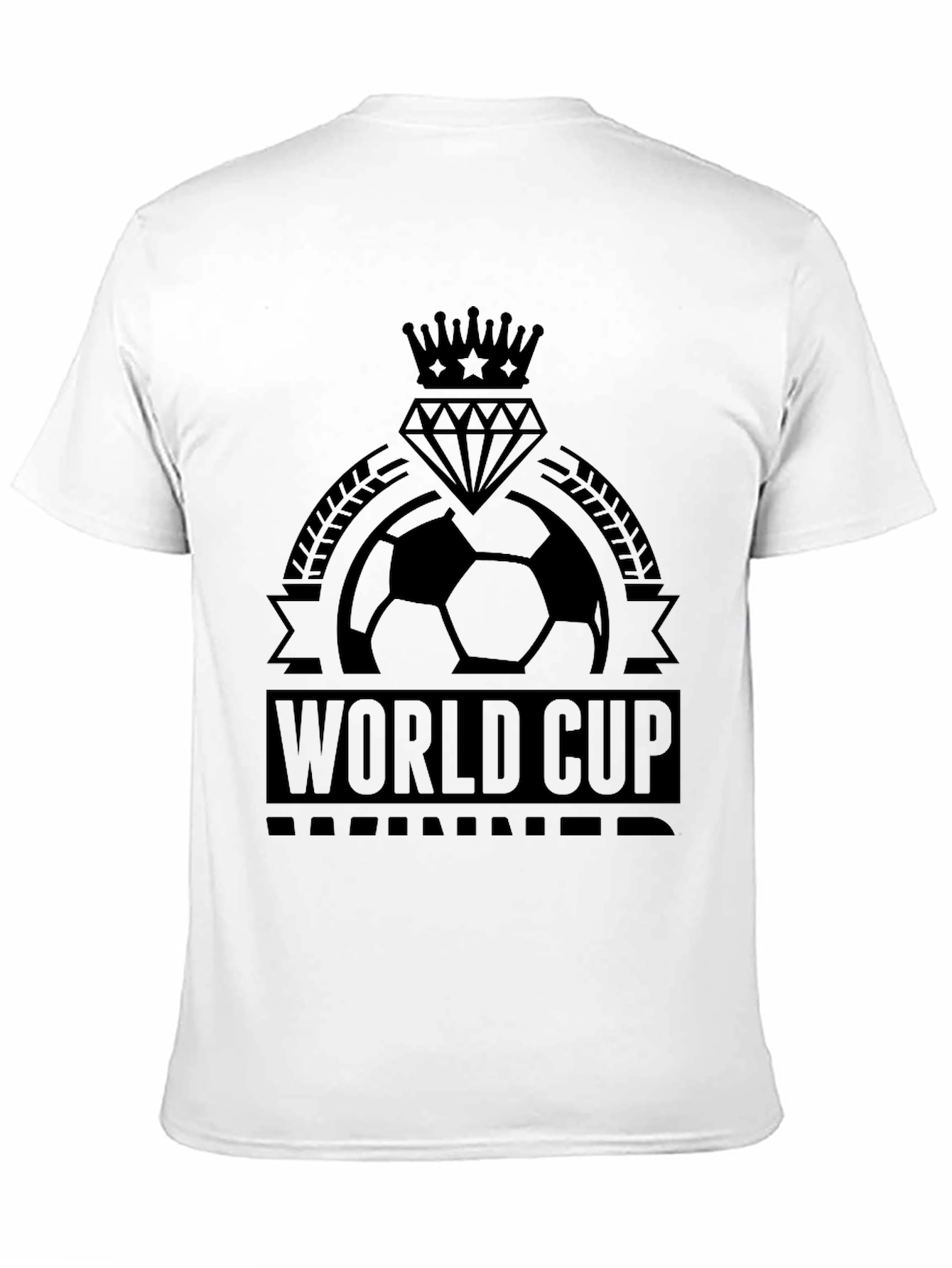 World Cup Soccer T-Shirt - Black Graphic Tee