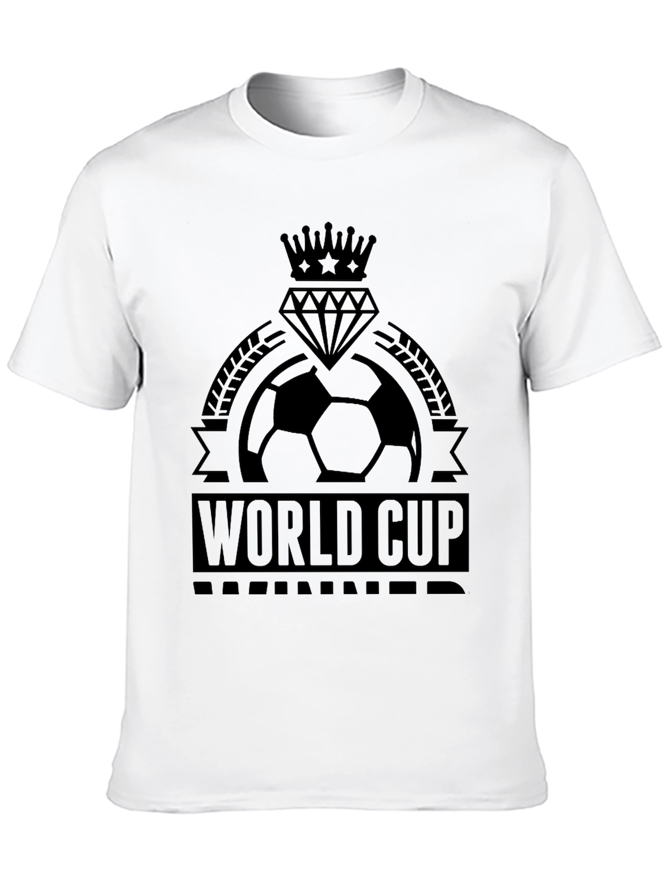 World Cup Soccer T-Shirt - Black Graphic Tee