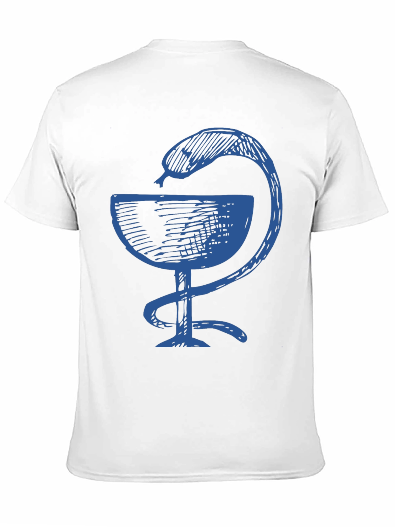 Black Tee with Bowl of Hygieia Symbol