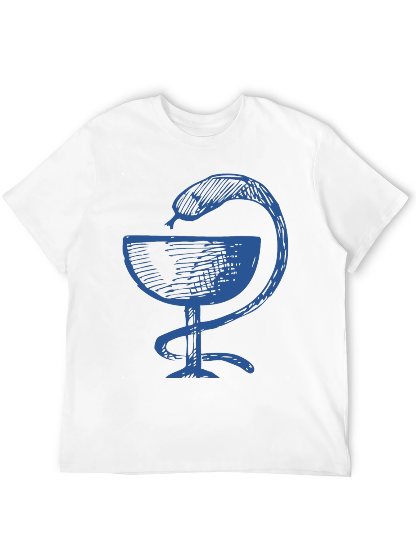 Black Tee with Bowl of Hygieia Symbol