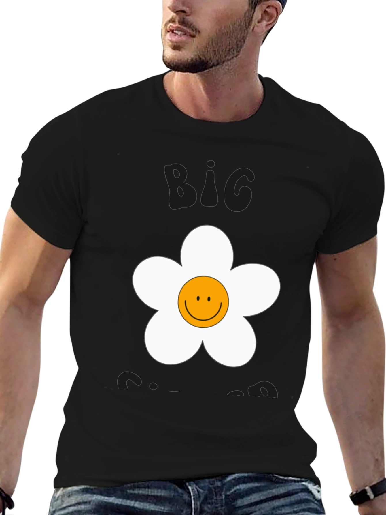 Big Energy Smiley Flower Graphic Tee