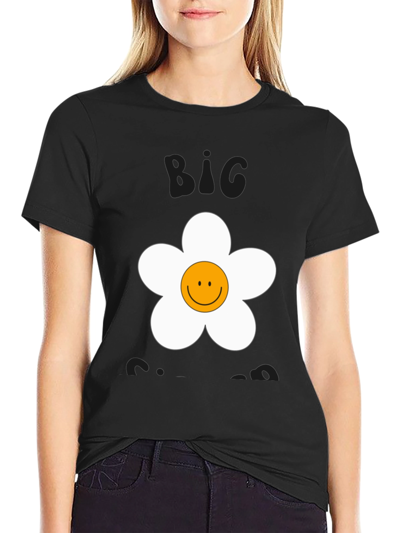 Big Energy Smiley Flower Graphic Tee