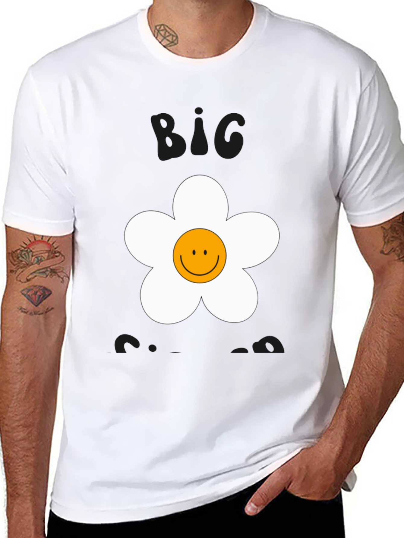 Big Energy Smiley Flower Graphic Tee