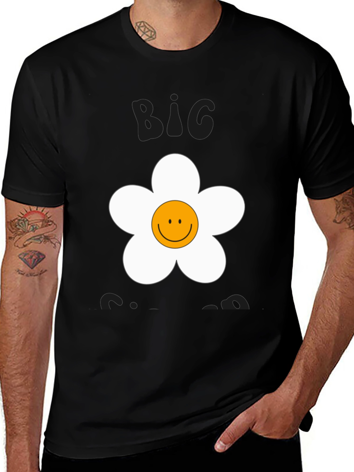 Big Energy Smiley Flower Graphic Tee