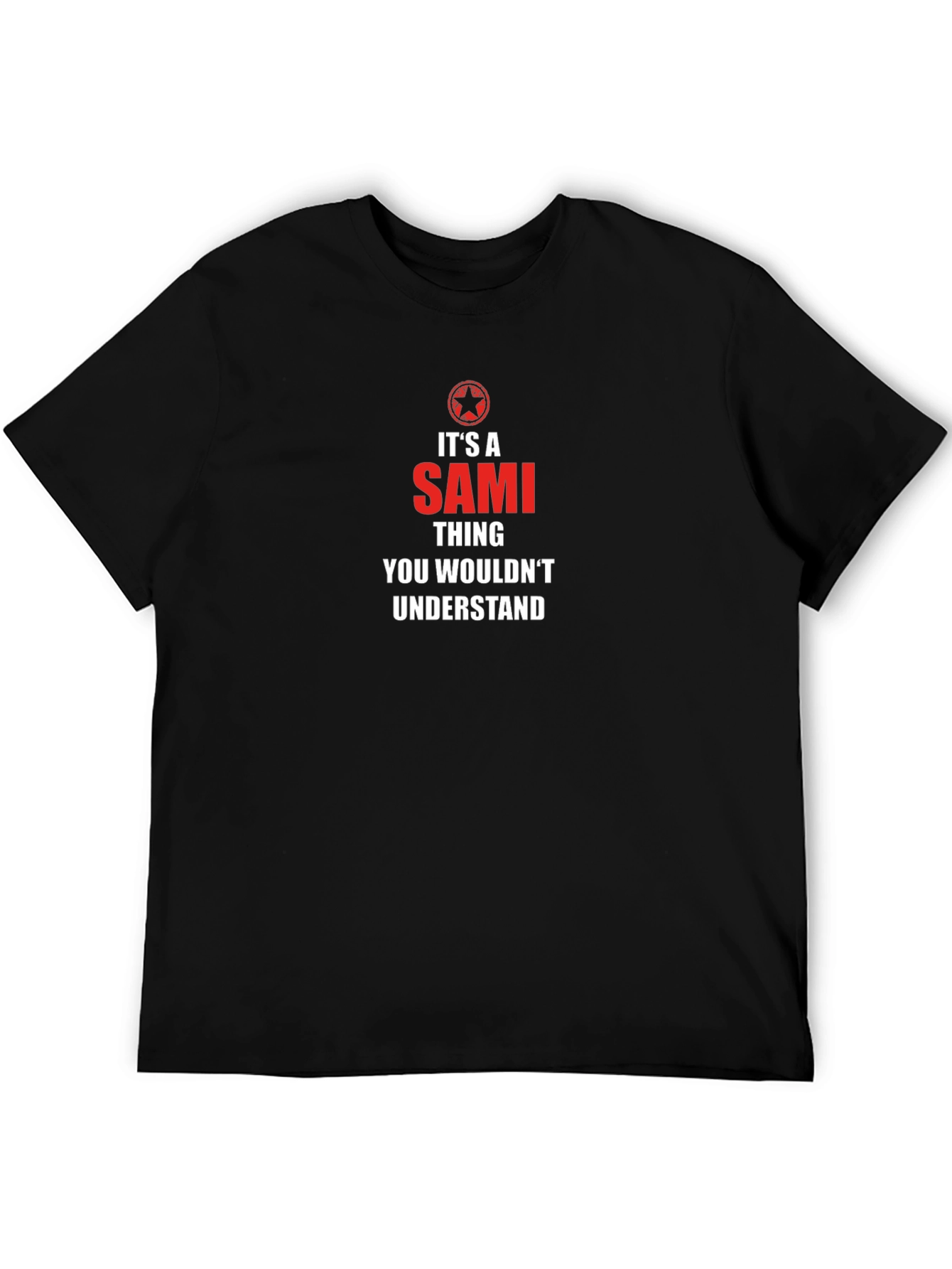 Its a Sami Thing T-Shirt - Black Crew Neck