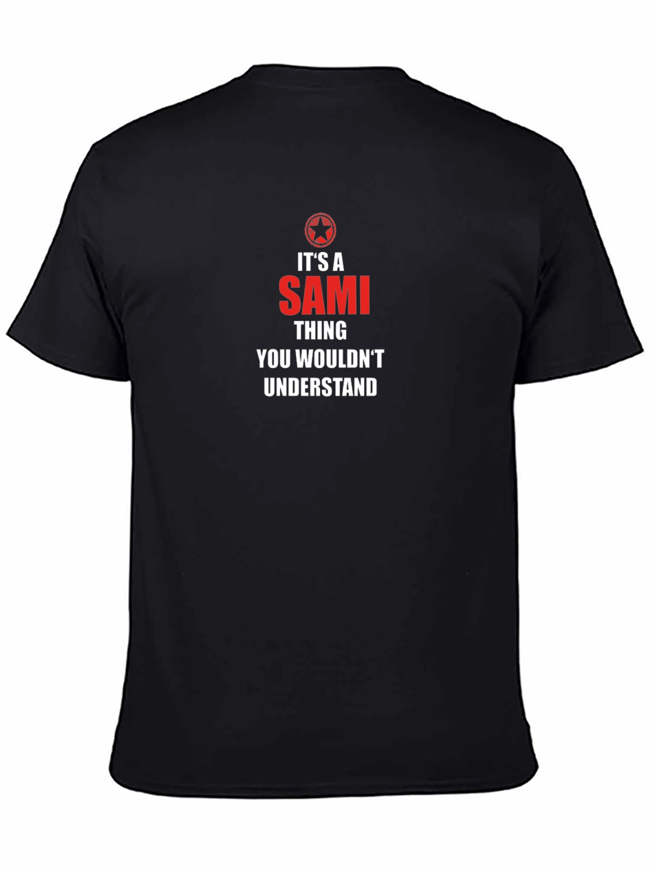 Its a Sami Thing T-Shirt - Black Crew Neck