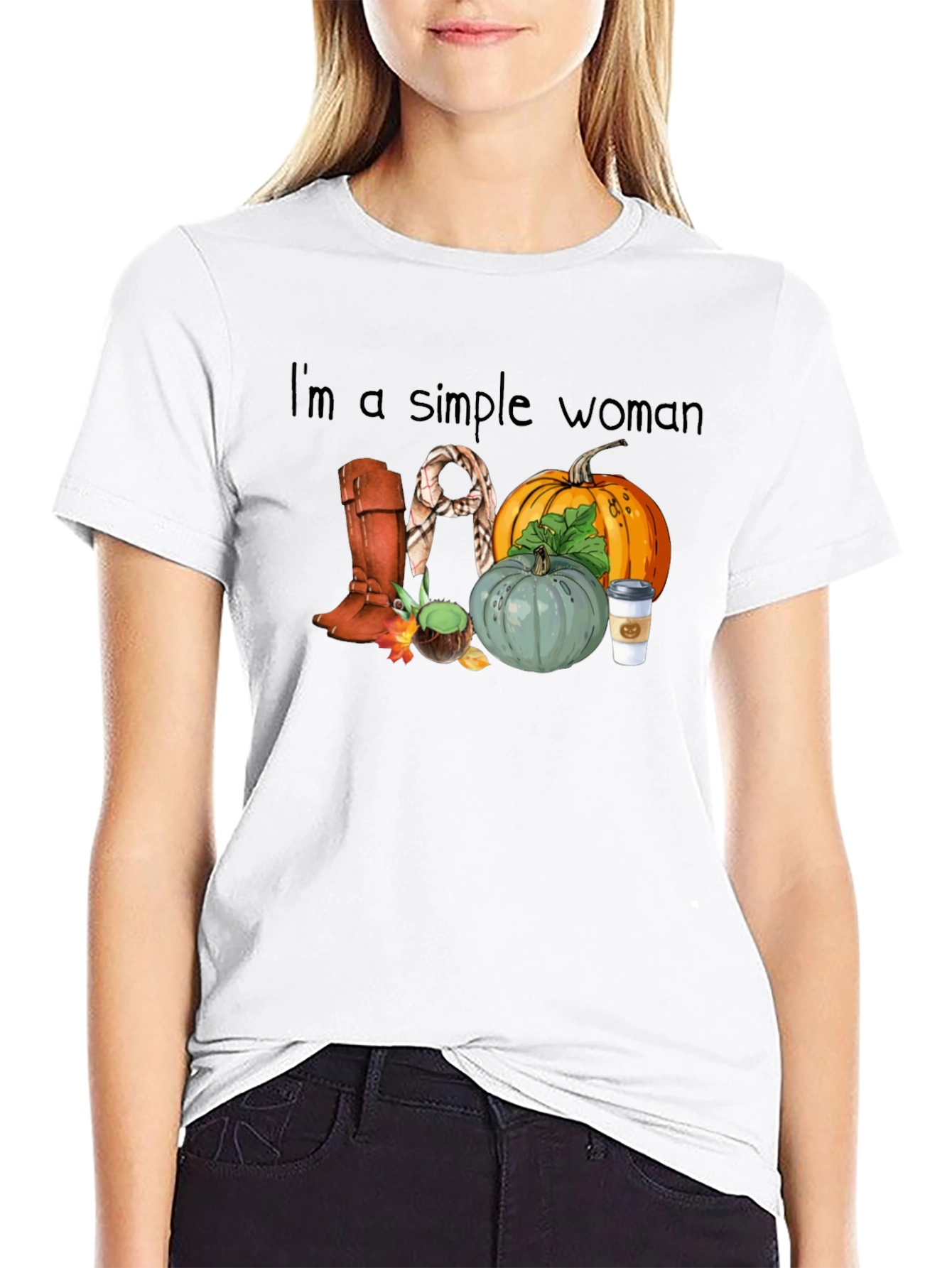 Simple Woman Fall T-Shirt