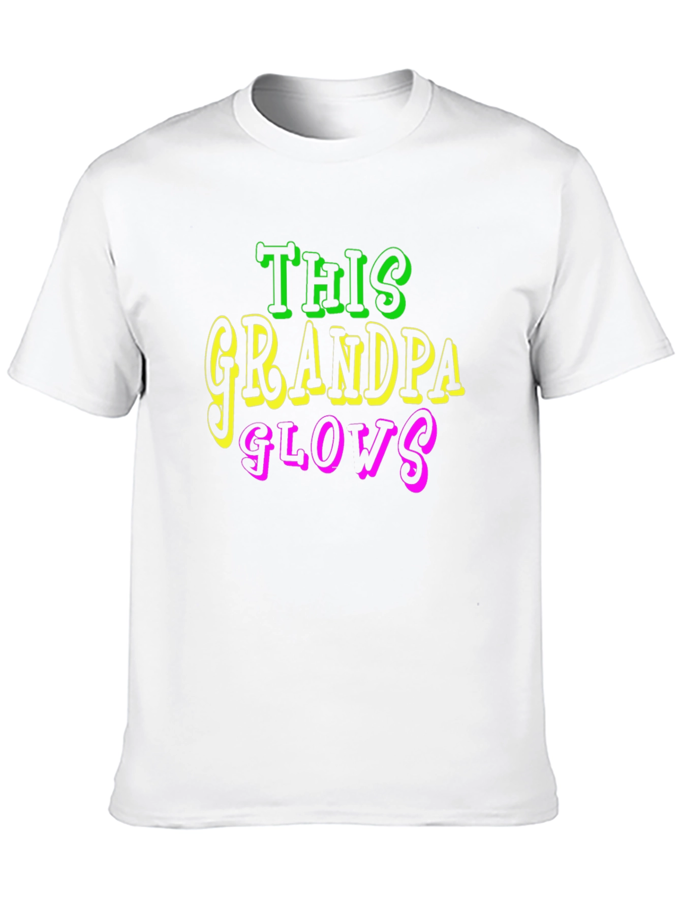 This Grandpa Glows Black T-Shirt