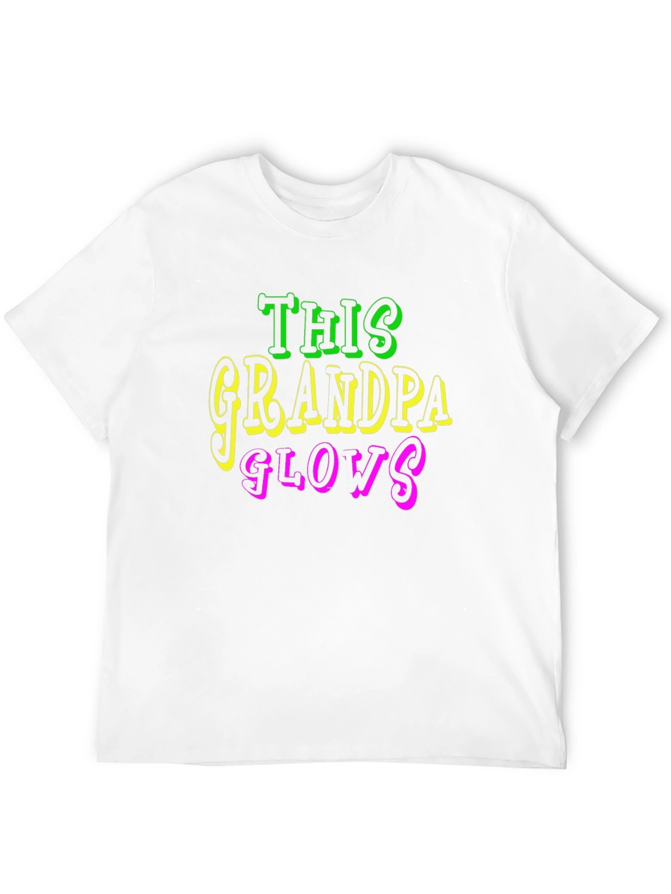 This Grandpa Glows Black T-Shirt