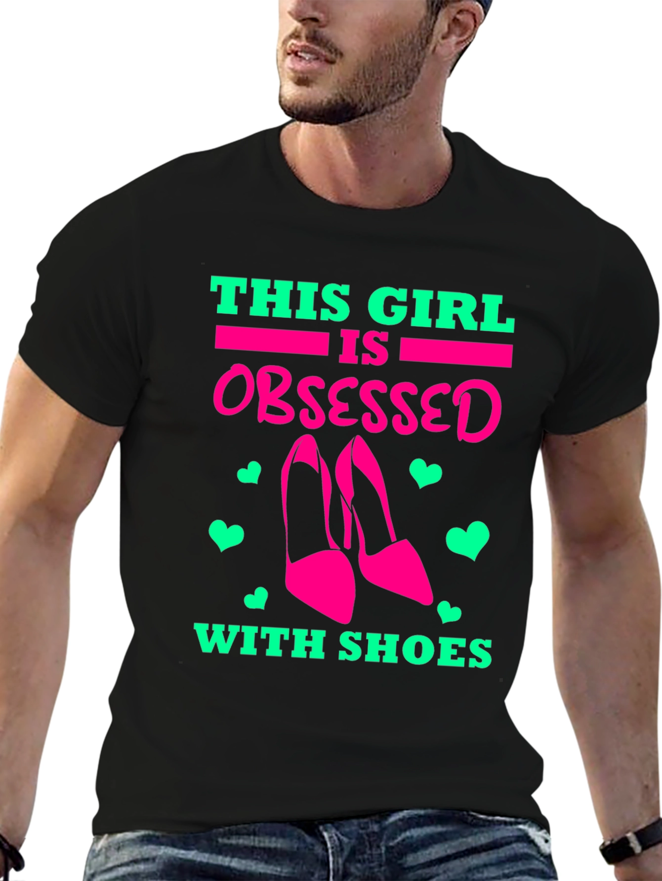 Obsessed with Shoes Graphic Tee - Black