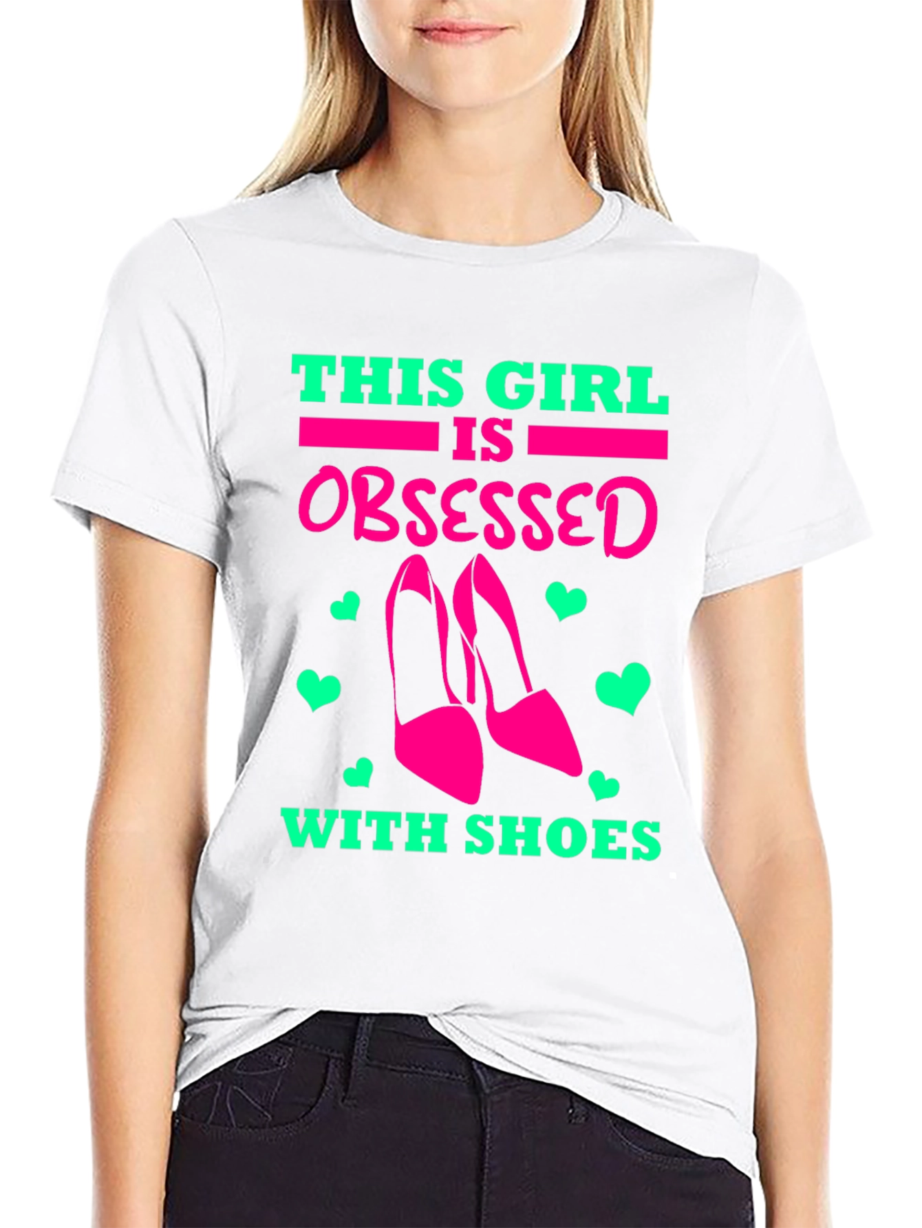 Obsessed with Shoes Graphic Tee - Black