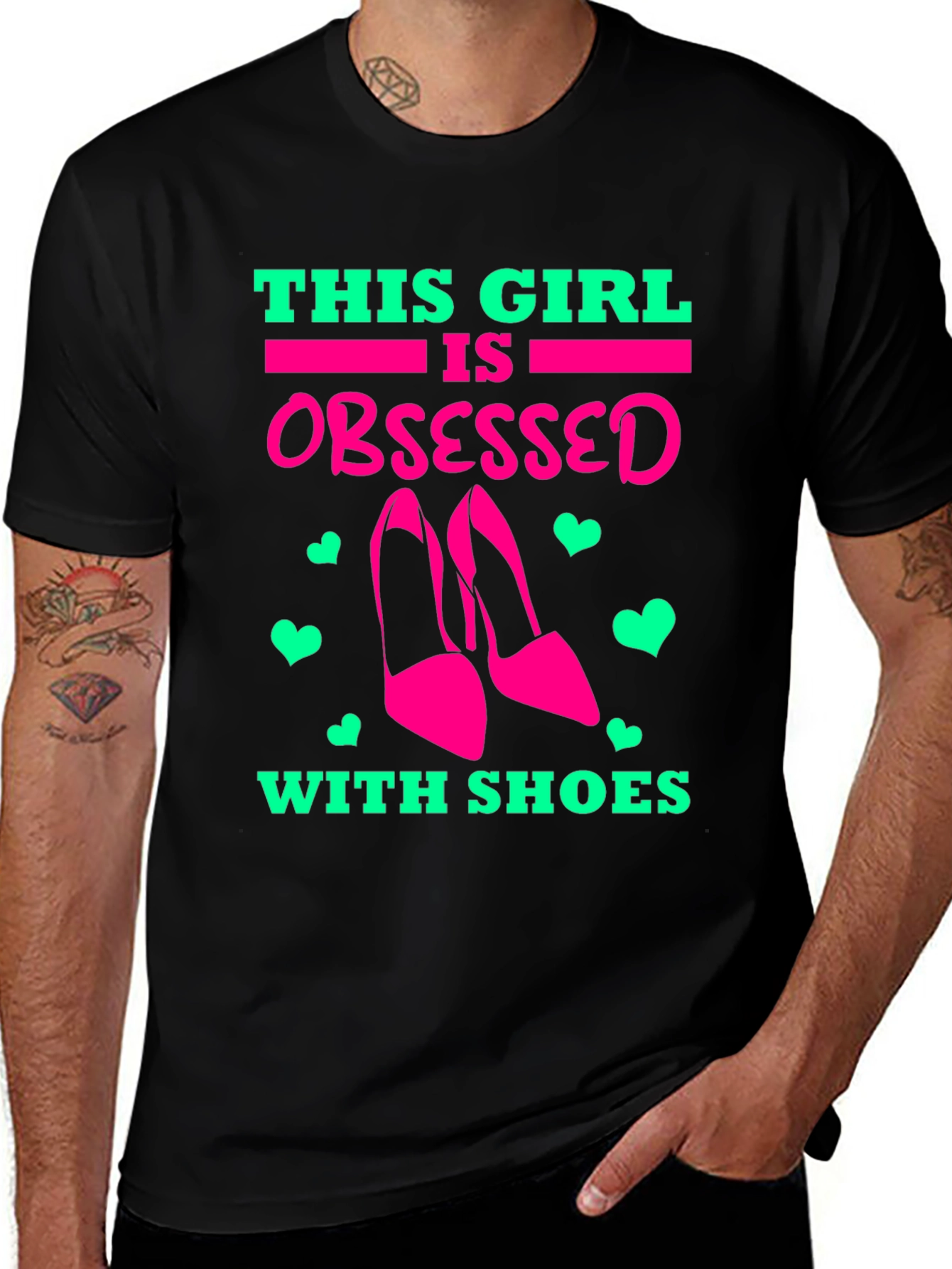 Obsessed with Shoes Graphic Tee - Black