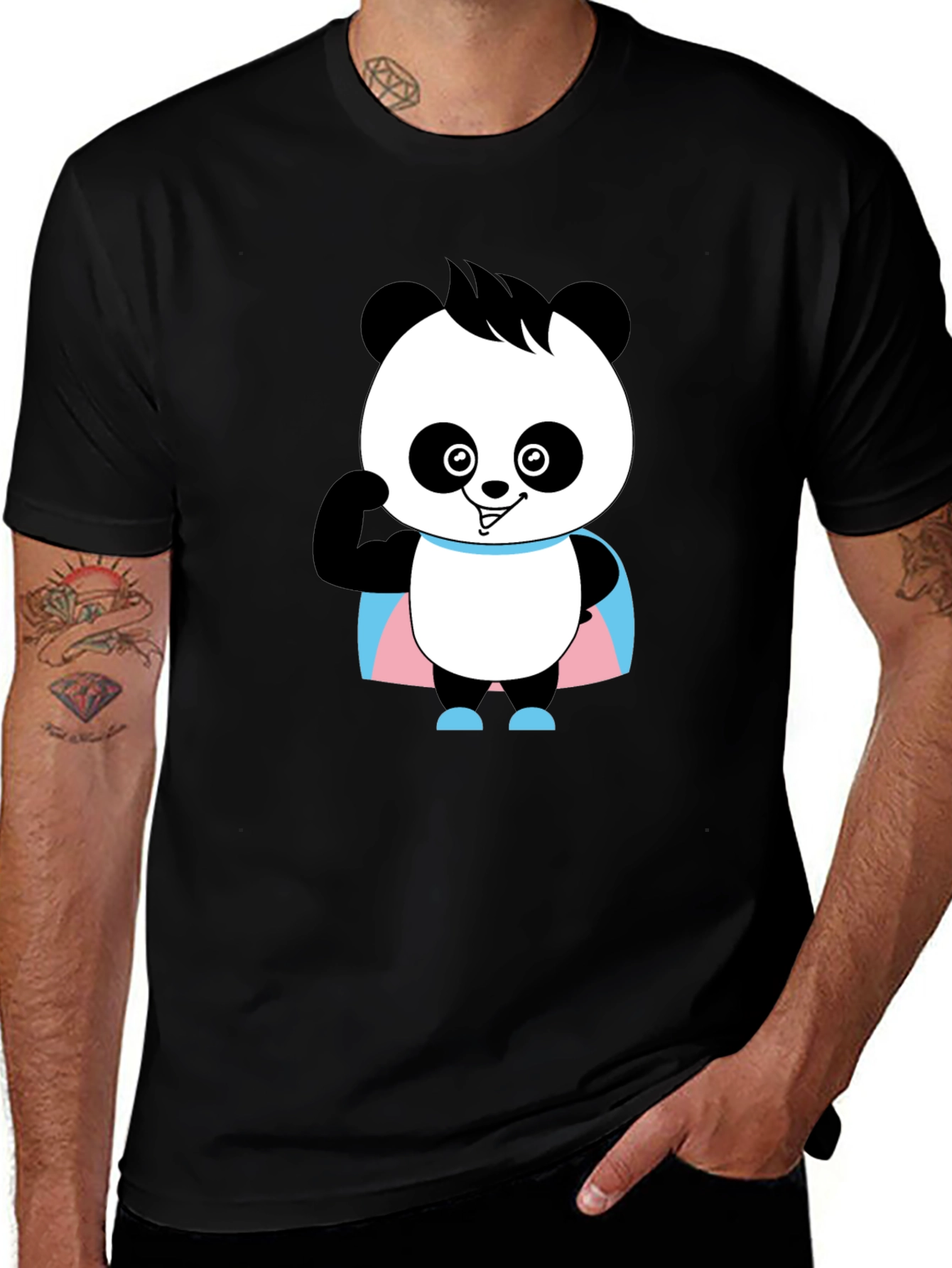 Panda Trans Pride T-Shirt - Super Cute!