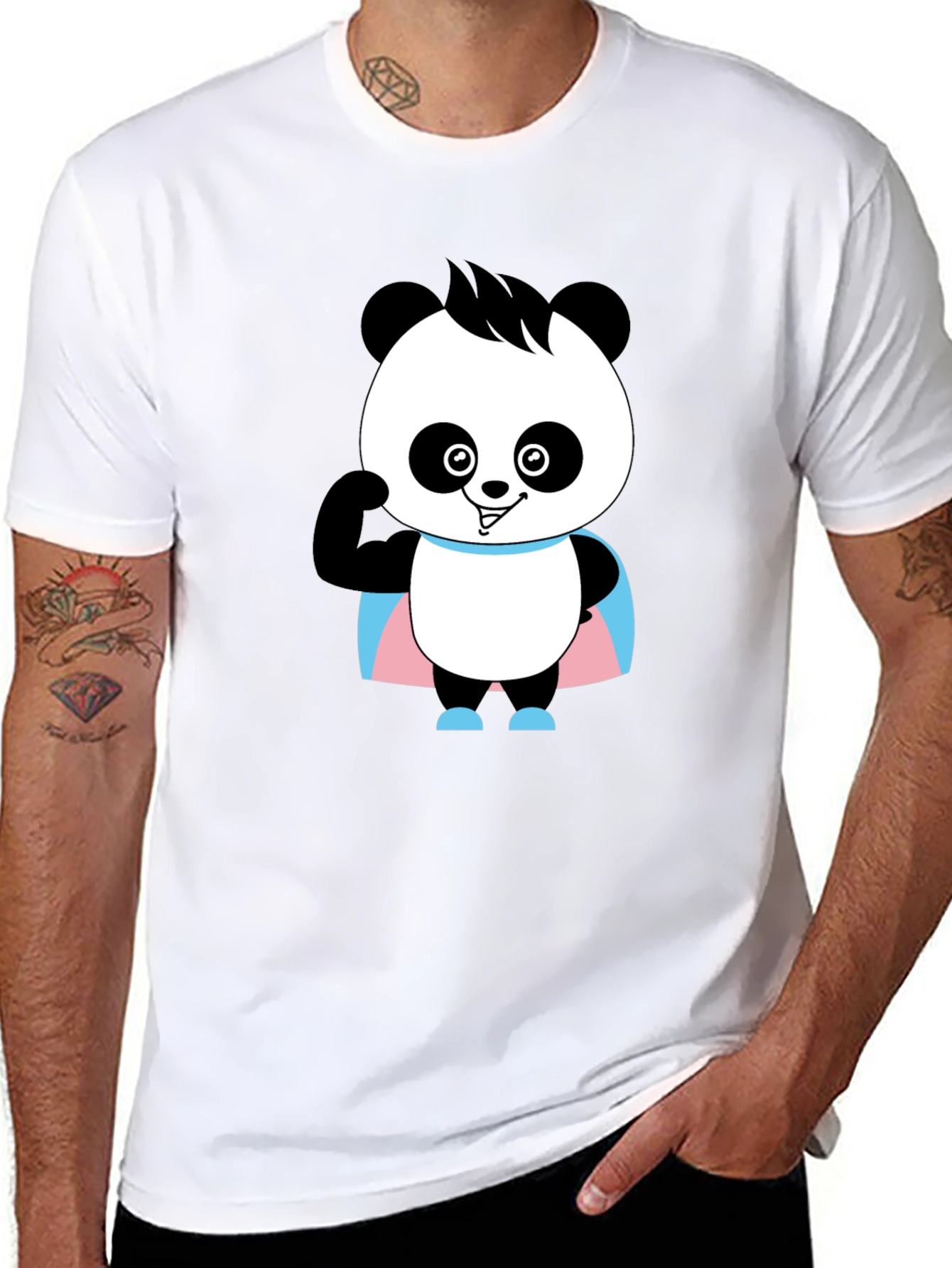 Panda Trans Pride T-Shirt - Super Cute!