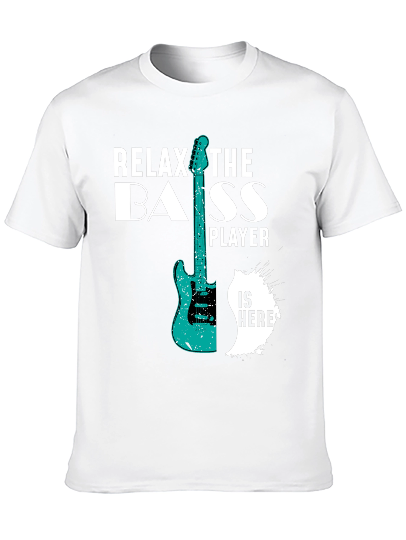 Relax the Bass Player T-Shirt - Black Graphic Tee