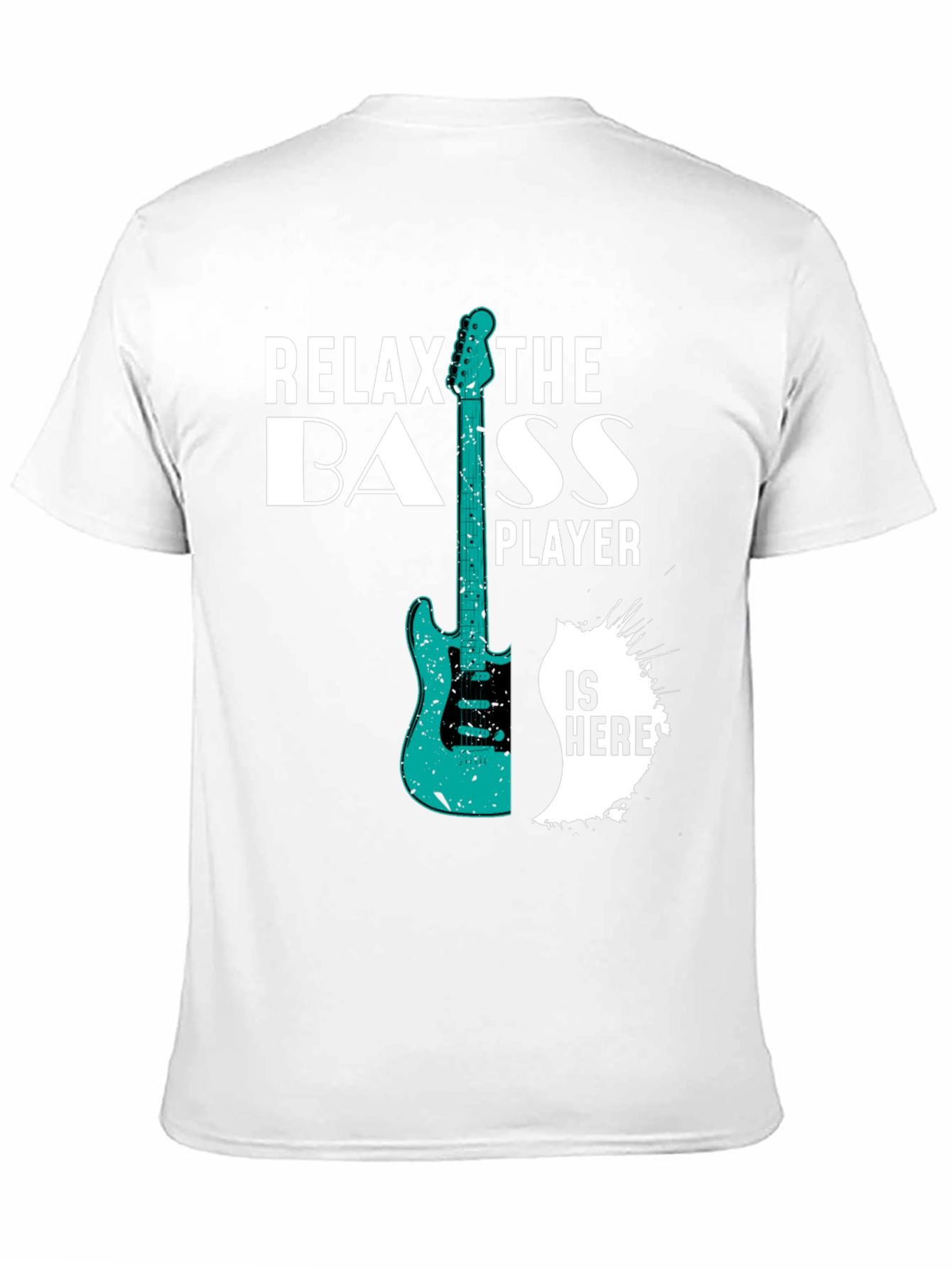 Relax the Bass Player T-Shirt - Black Graphic Tee