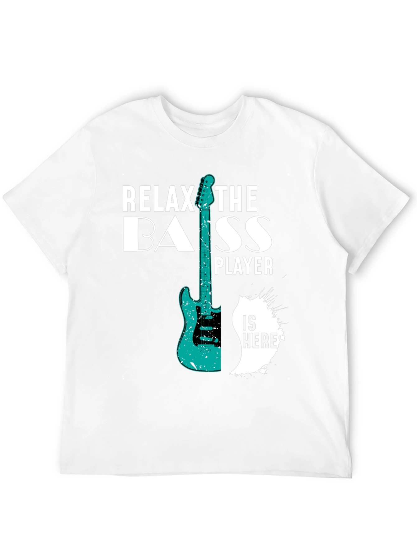 Relax the Bass Player T-Shirt - Black Graphic Tee