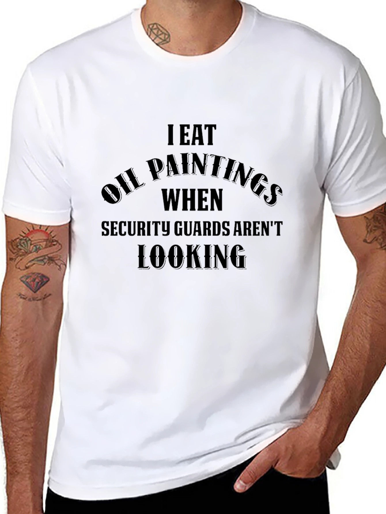I Eat Oil Paintings Funny Graphic Tee