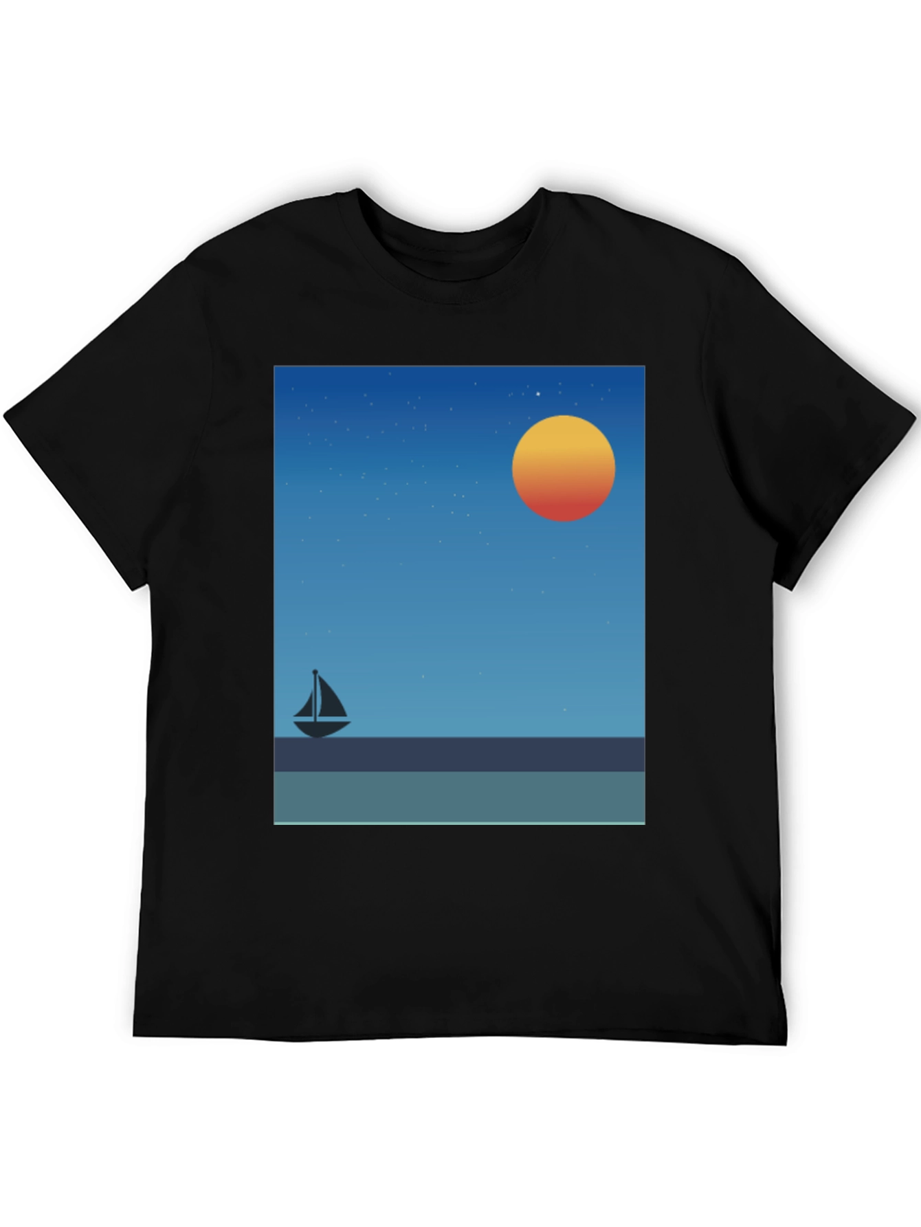 Sunset Sailboat Graphic Tee