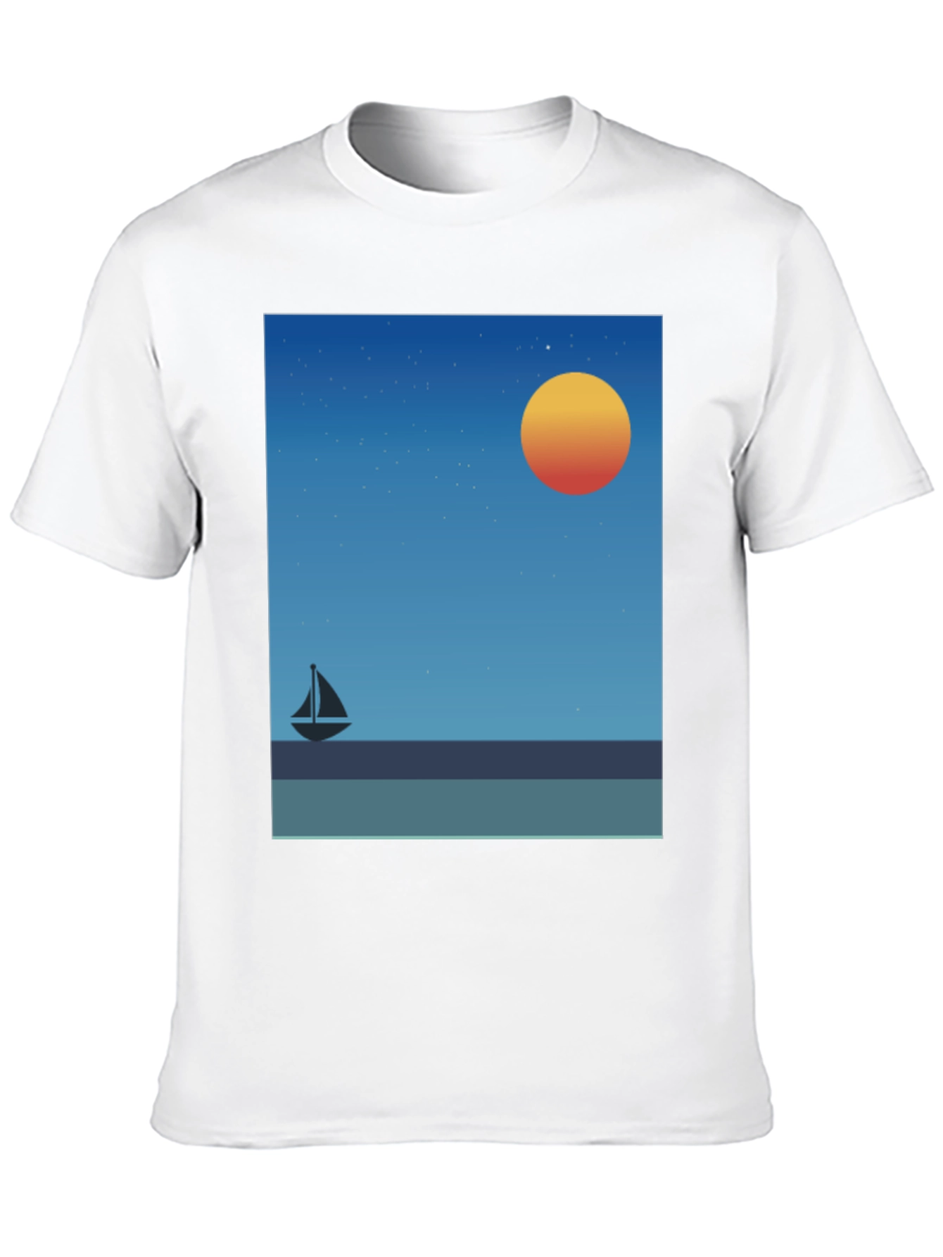 Sunset Sailboat Graphic Tee