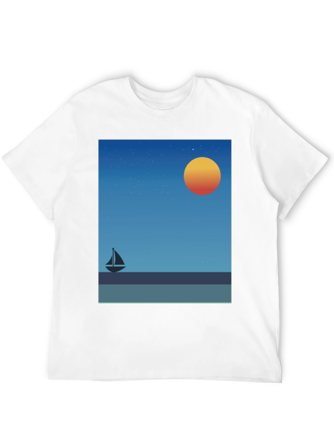 Sunset Sailboat Graphic Tee