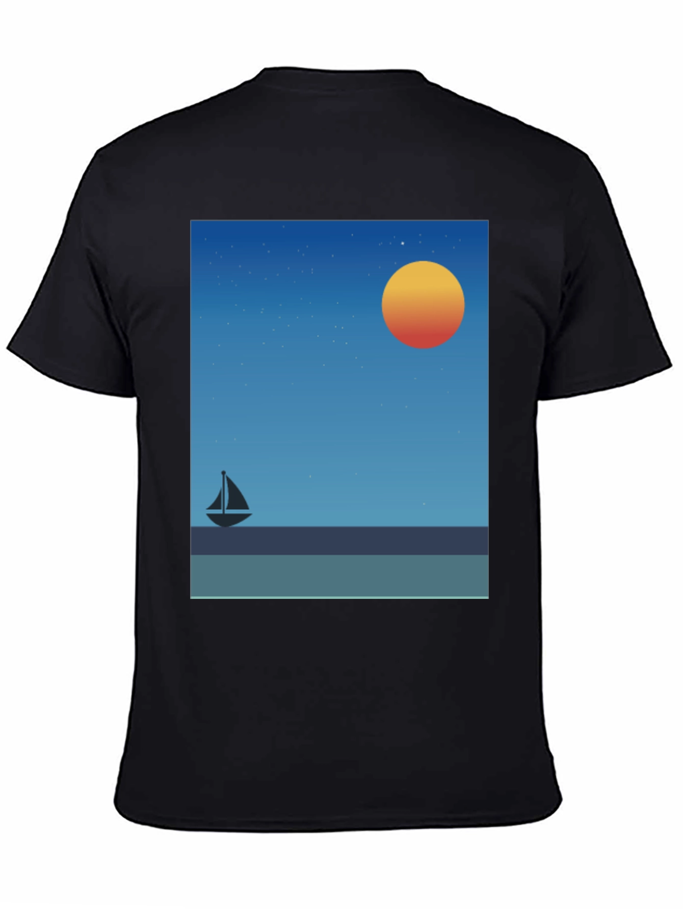 Sunset Sailboat Graphic Tee