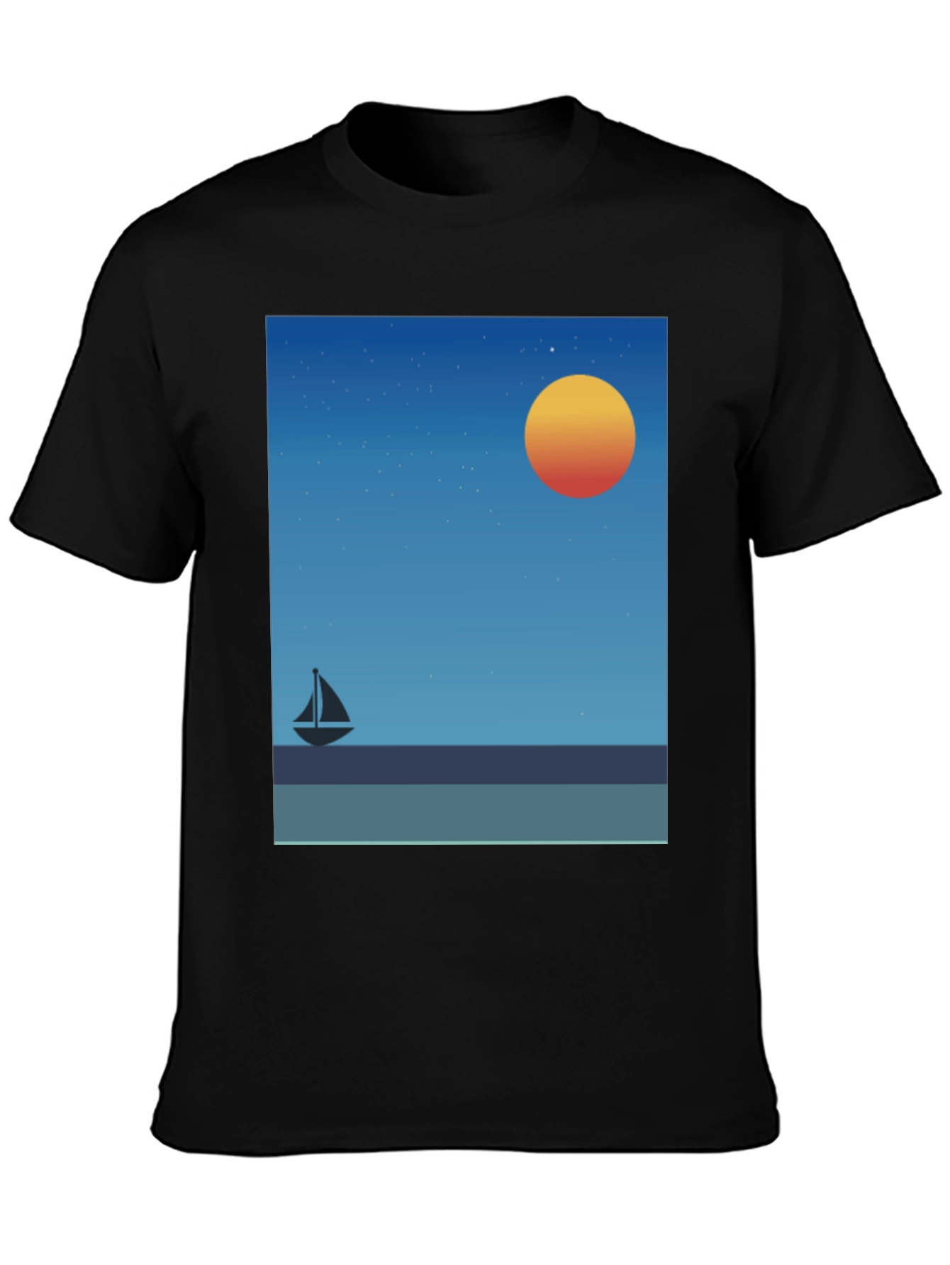 Sunset Sailboat Graphic Tee