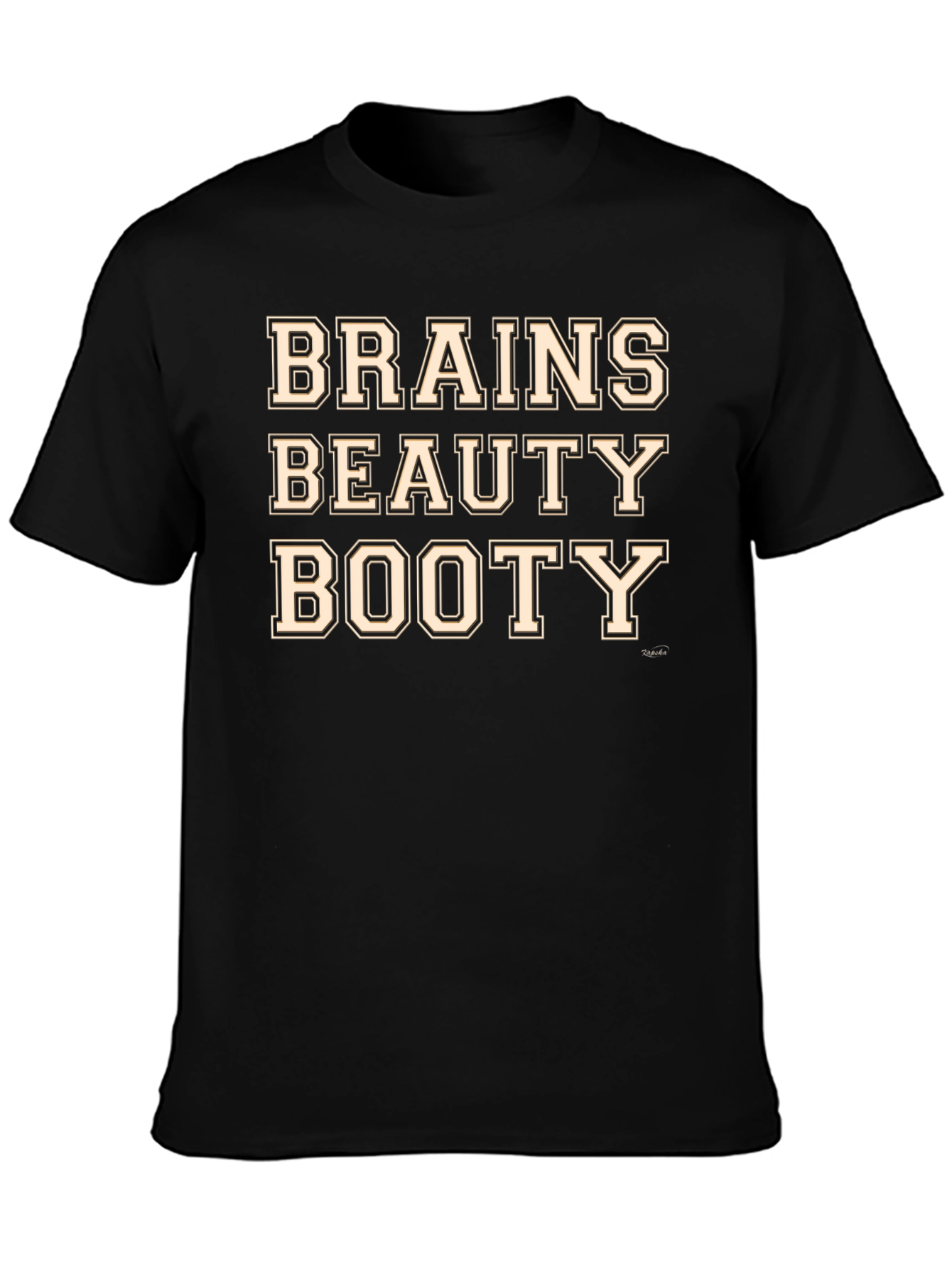 Brains Beauty Booty Graphic T-Shirt