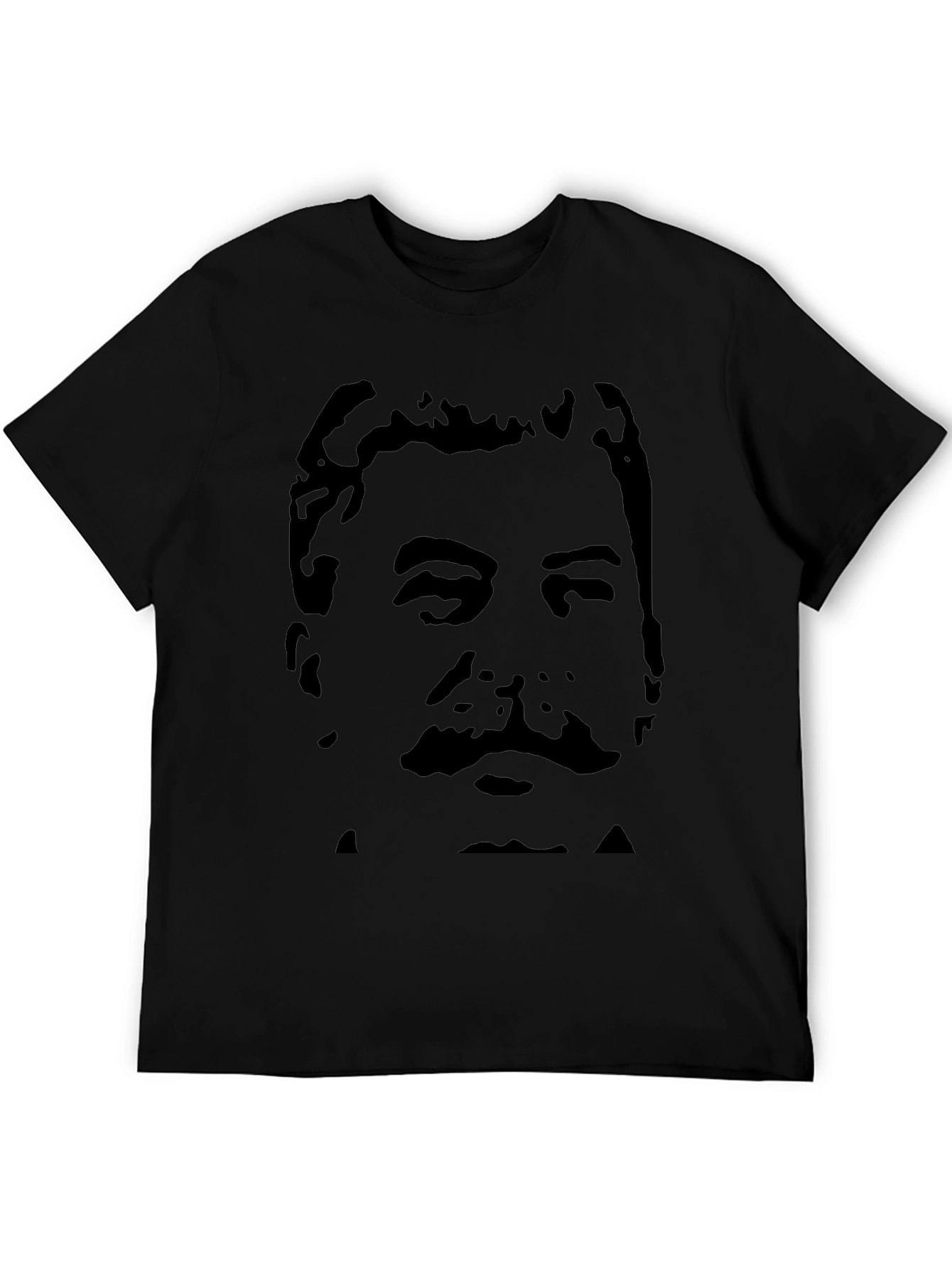 Stalin Portrait Black T-Shirt