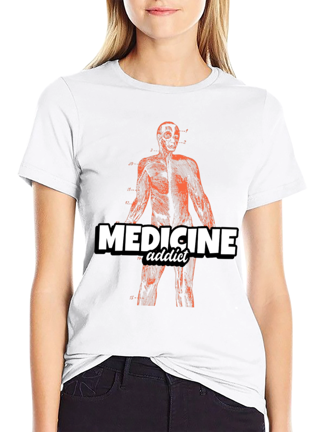 Medicine Addict Graphic T-Shirt - Anatomy Design
