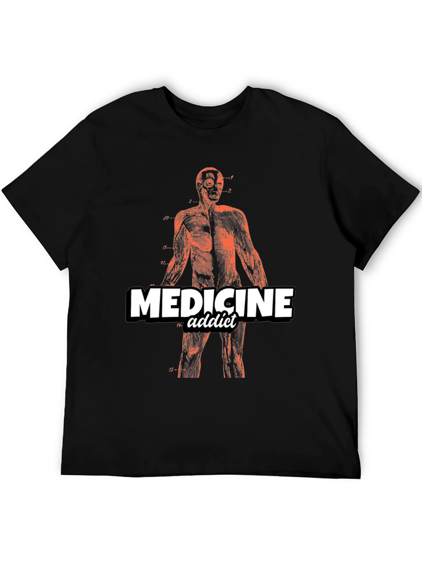 Medicine Addict Graphic T-Shirt - Anatomy Design