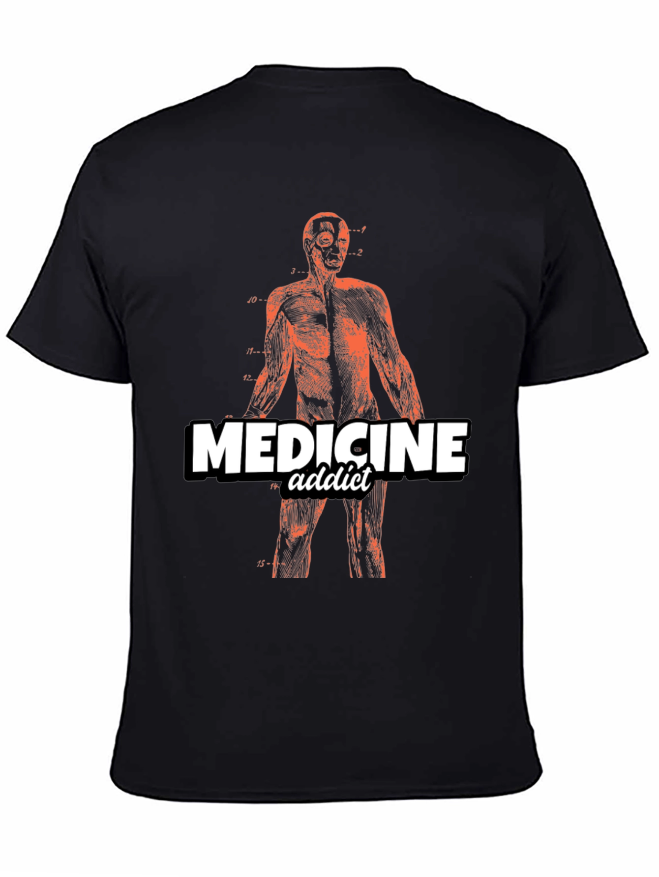 Medicine Addict Graphic T-Shirt - Anatomy Design