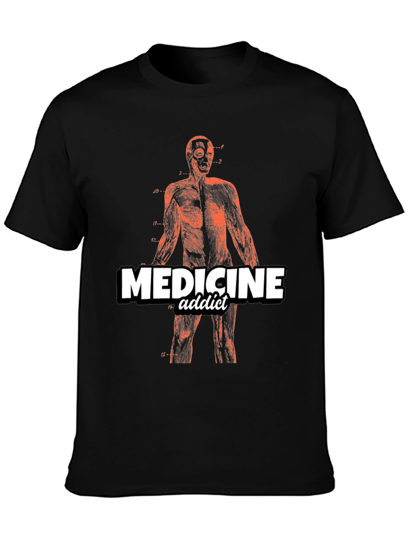 Medicine Addict Graphic T-Shirt - Anatomy Design
