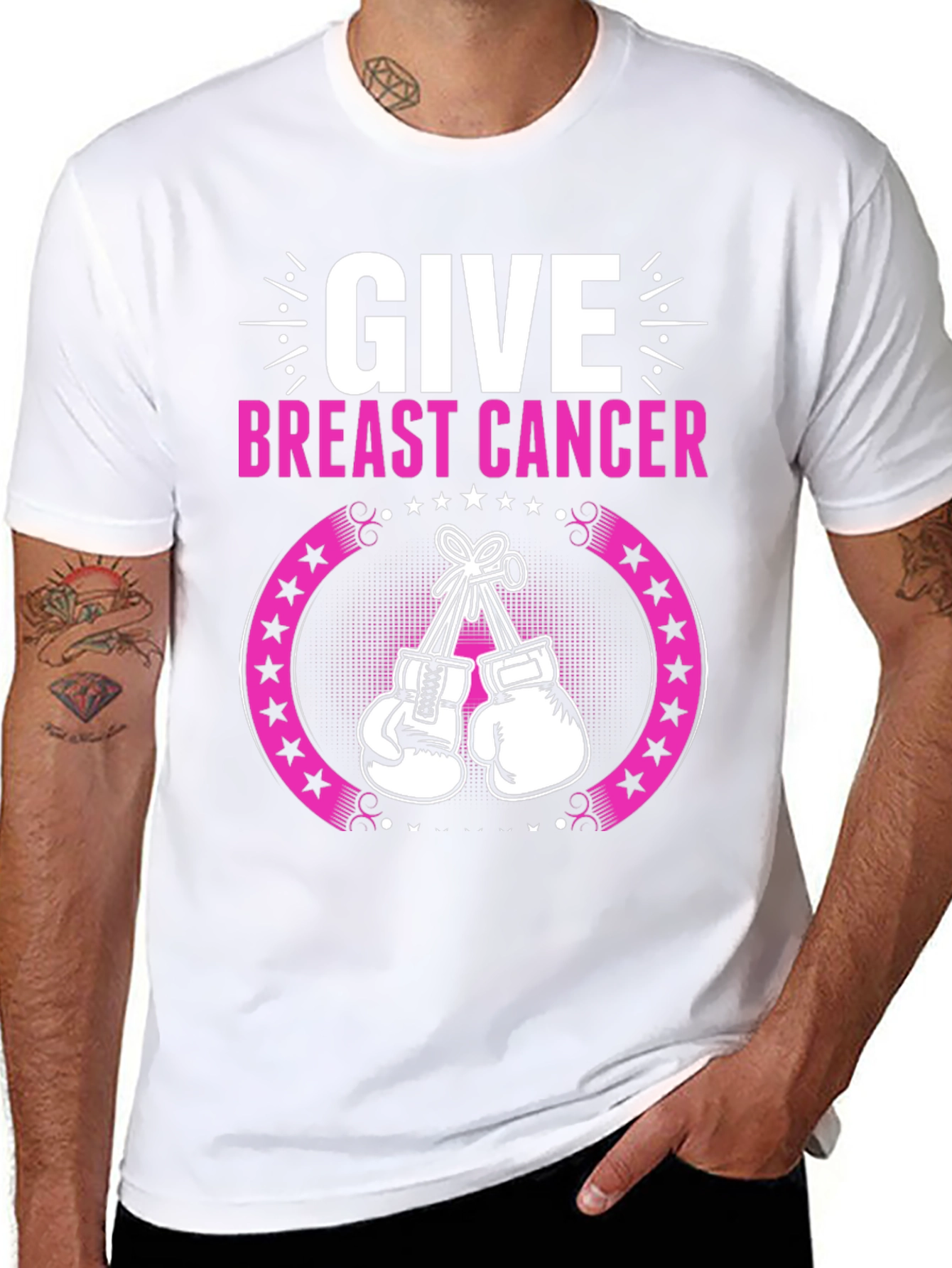 Breast Cancer Awareness Boxing Gloves T-Shirt