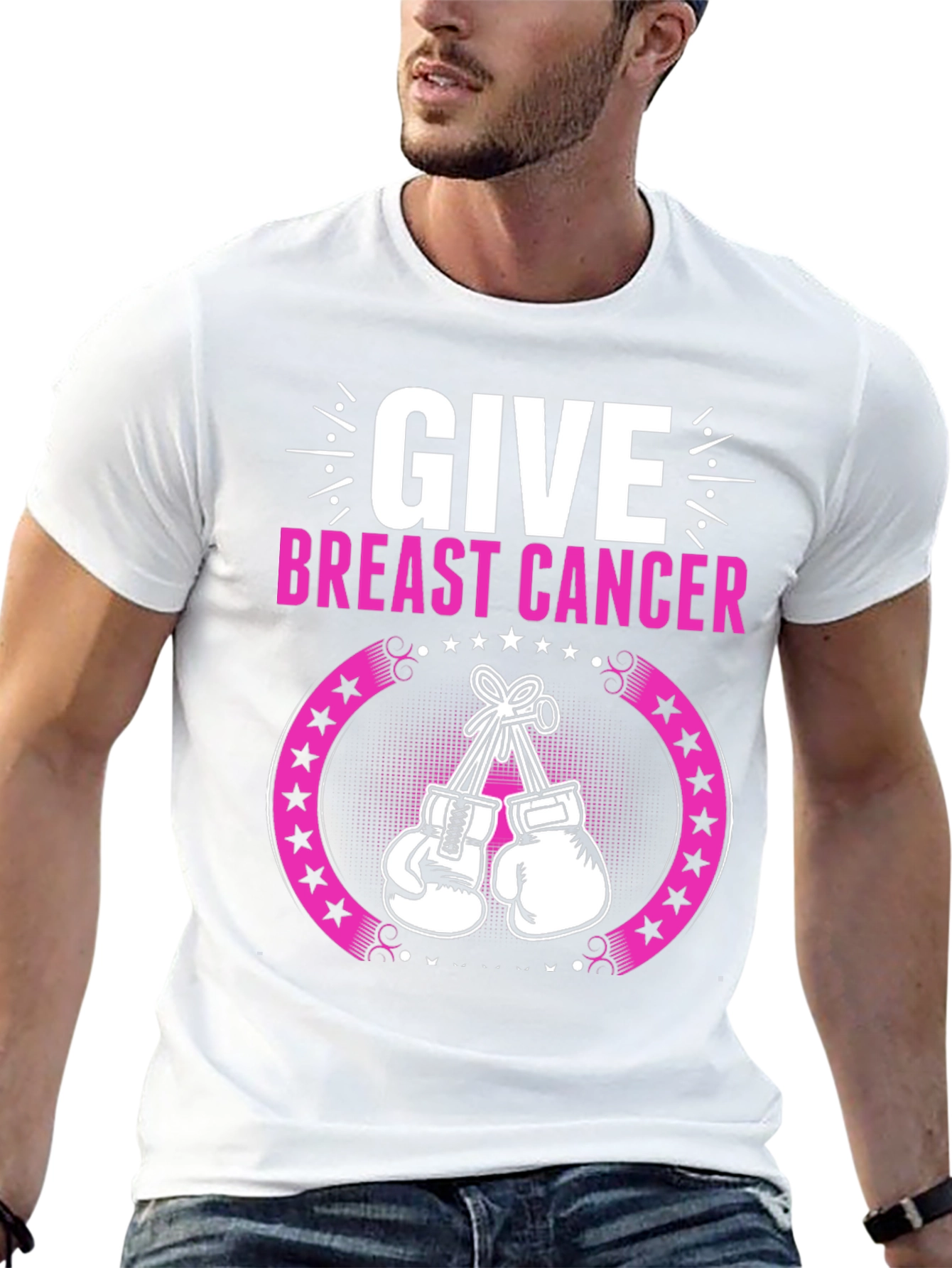 Breast Cancer Awareness Boxing Gloves T-Shirt