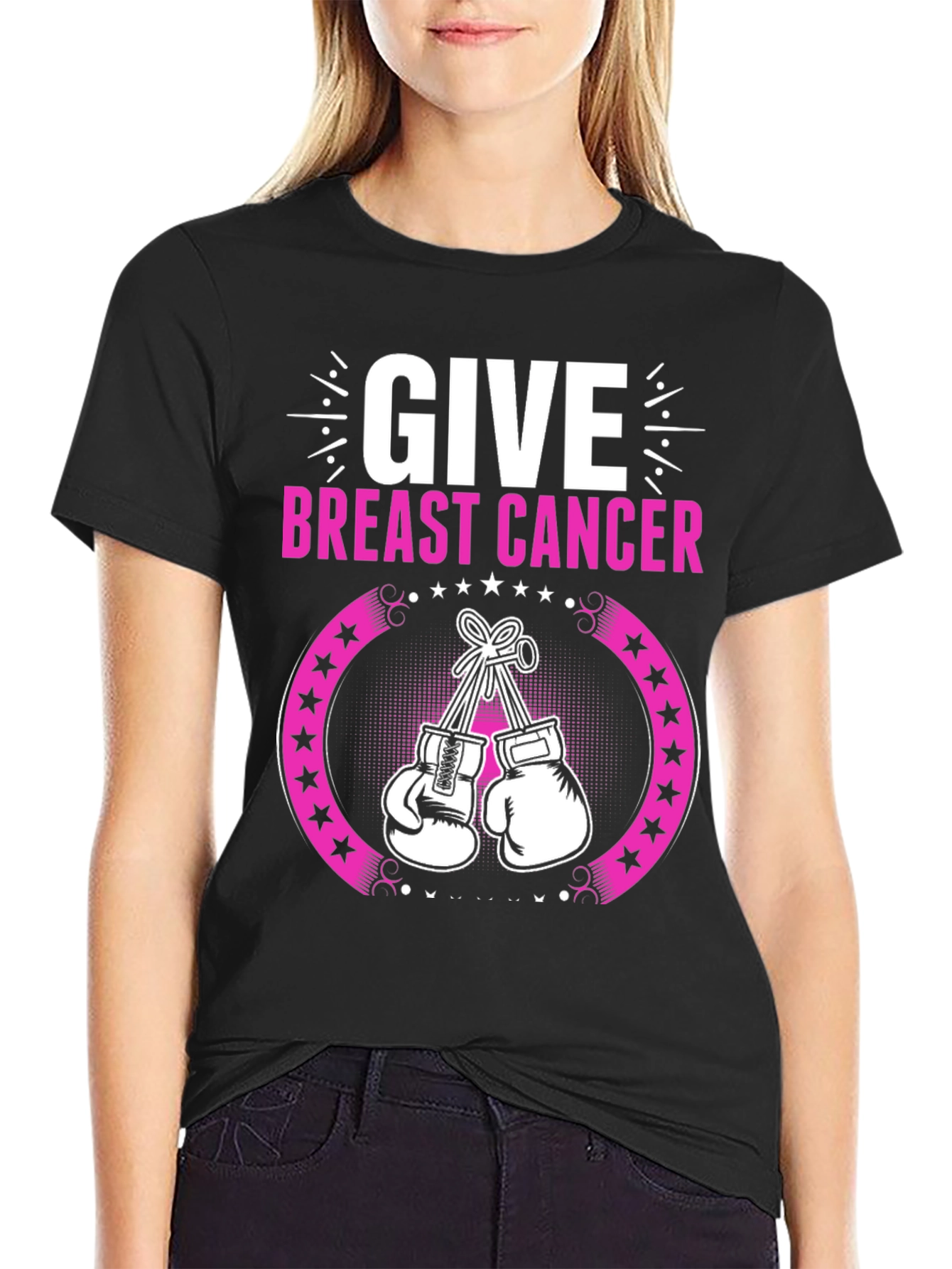 Breast Cancer Awareness Boxing Gloves T-Shirt