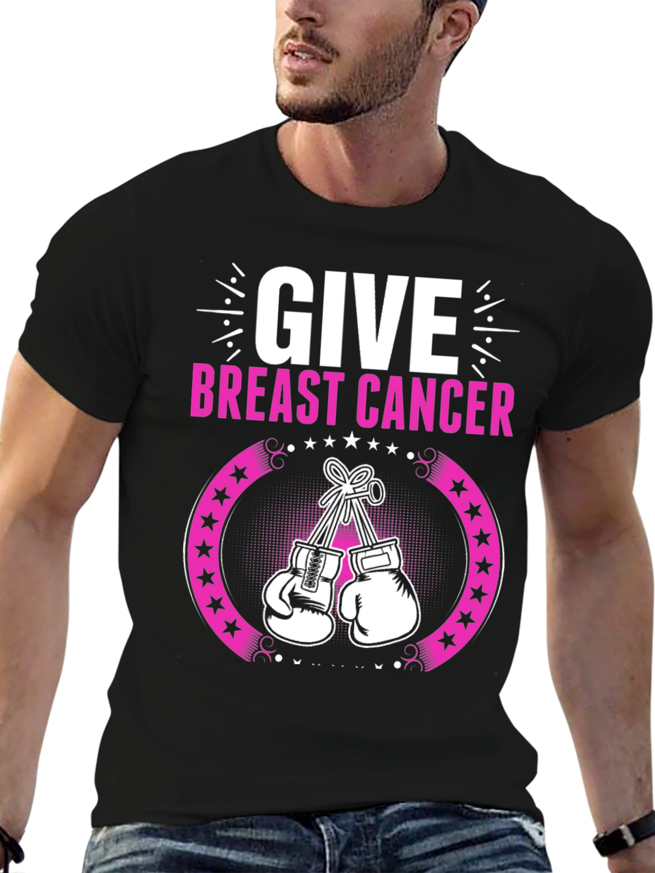 Breast Cancer Awareness Boxing Gloves T-Shirt