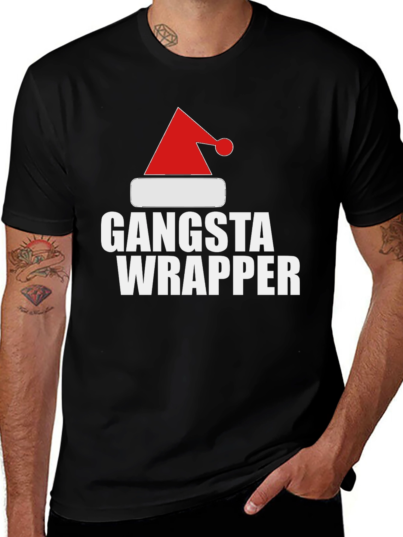 Gangsta Wrapper Christmas T-Shirt