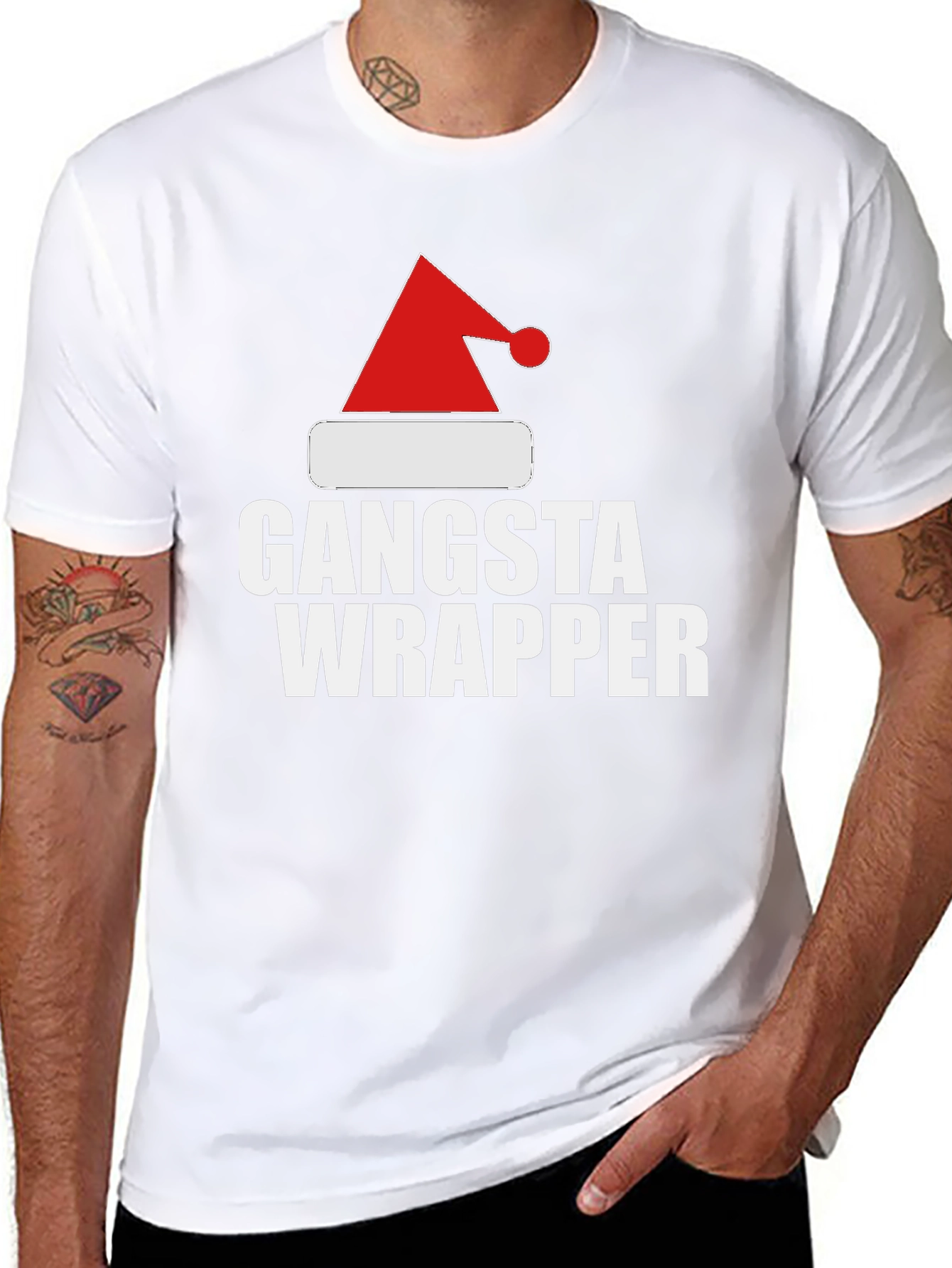 Gangsta Wrapper Christmas T-Shirt