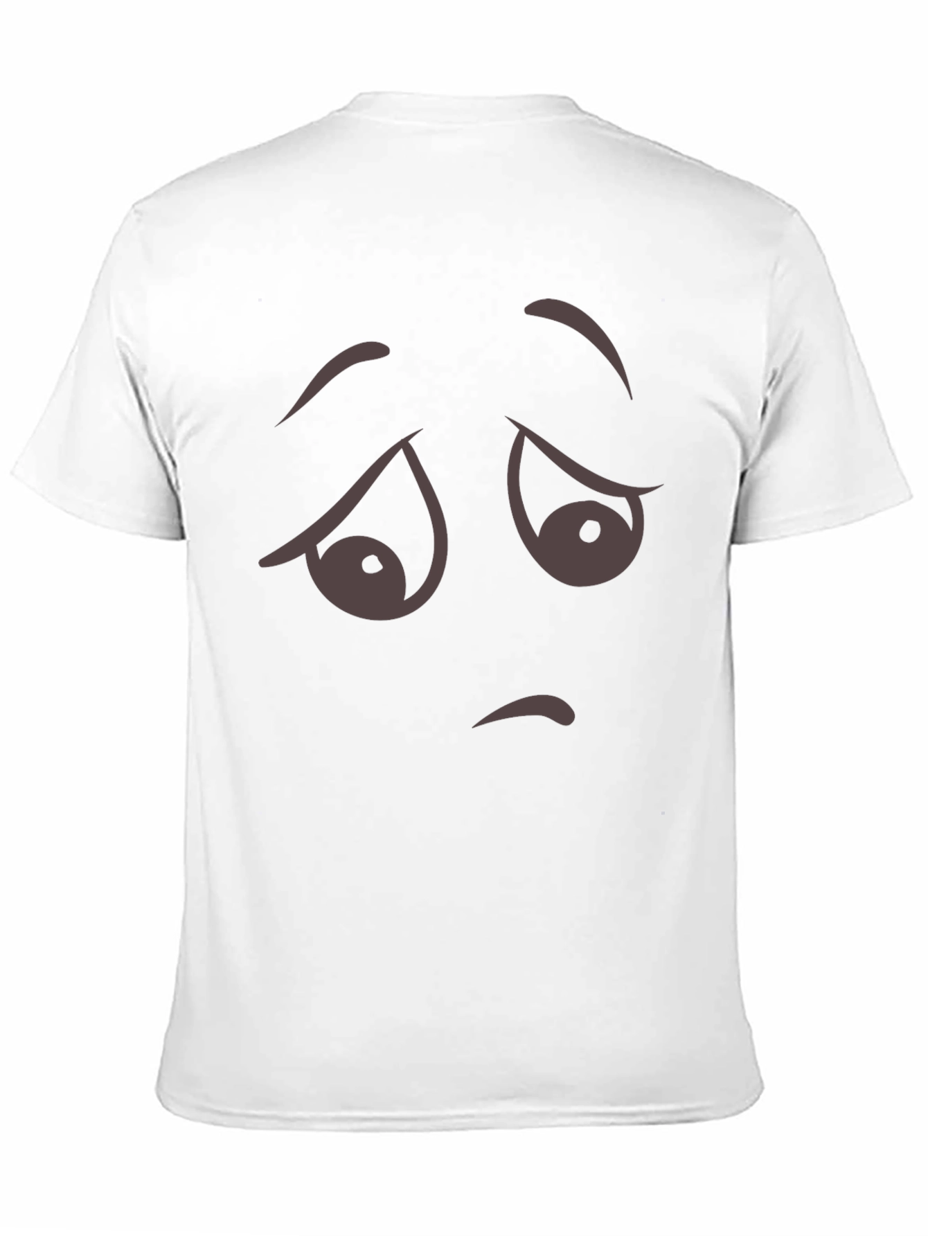 Sad Face Graphic T-Shirt - Unisex Black Tee
