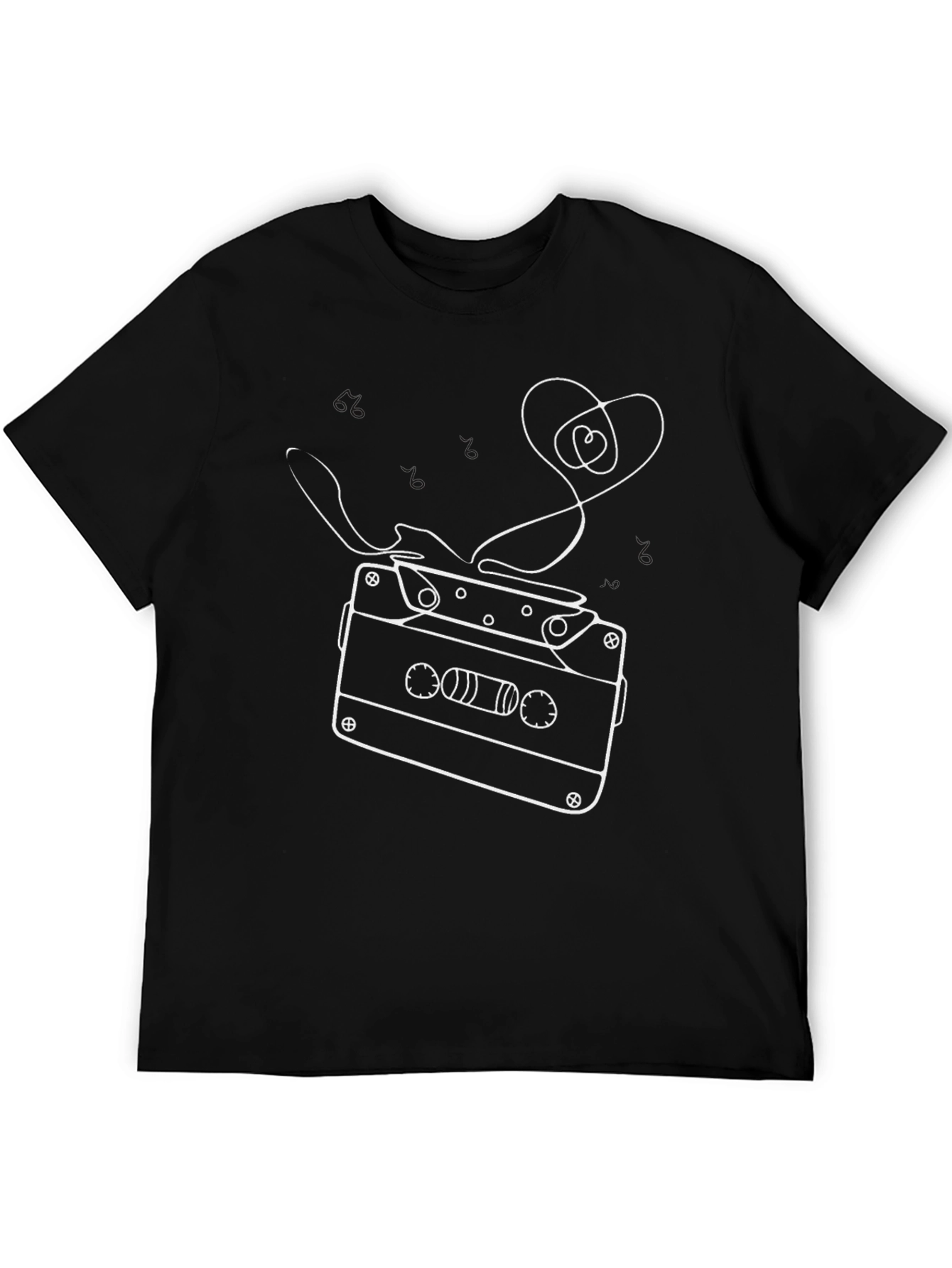 Cassette Tape Heart T-Shirt - Retro Music Lover Tee