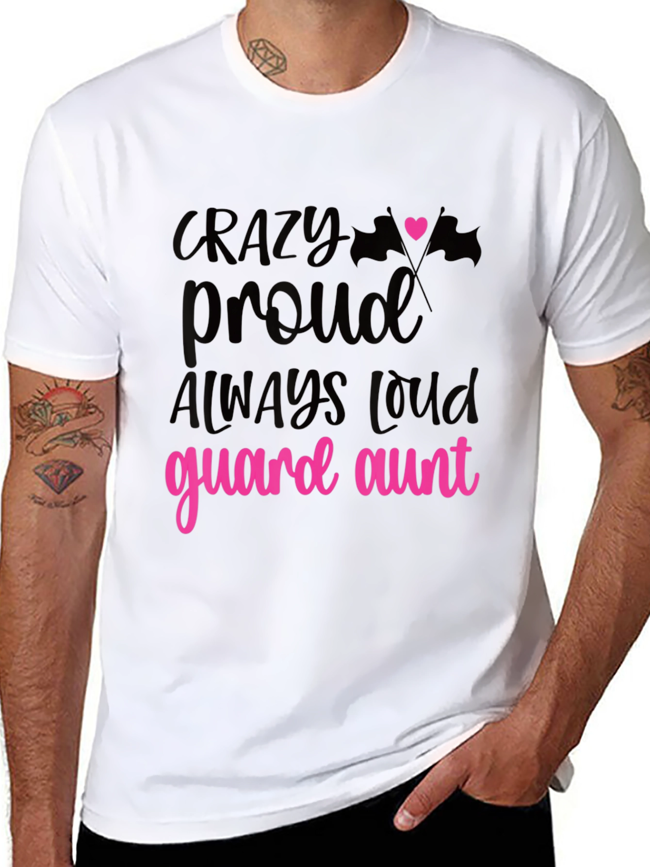 Crazy Proud Guard Aunt T-Shirt